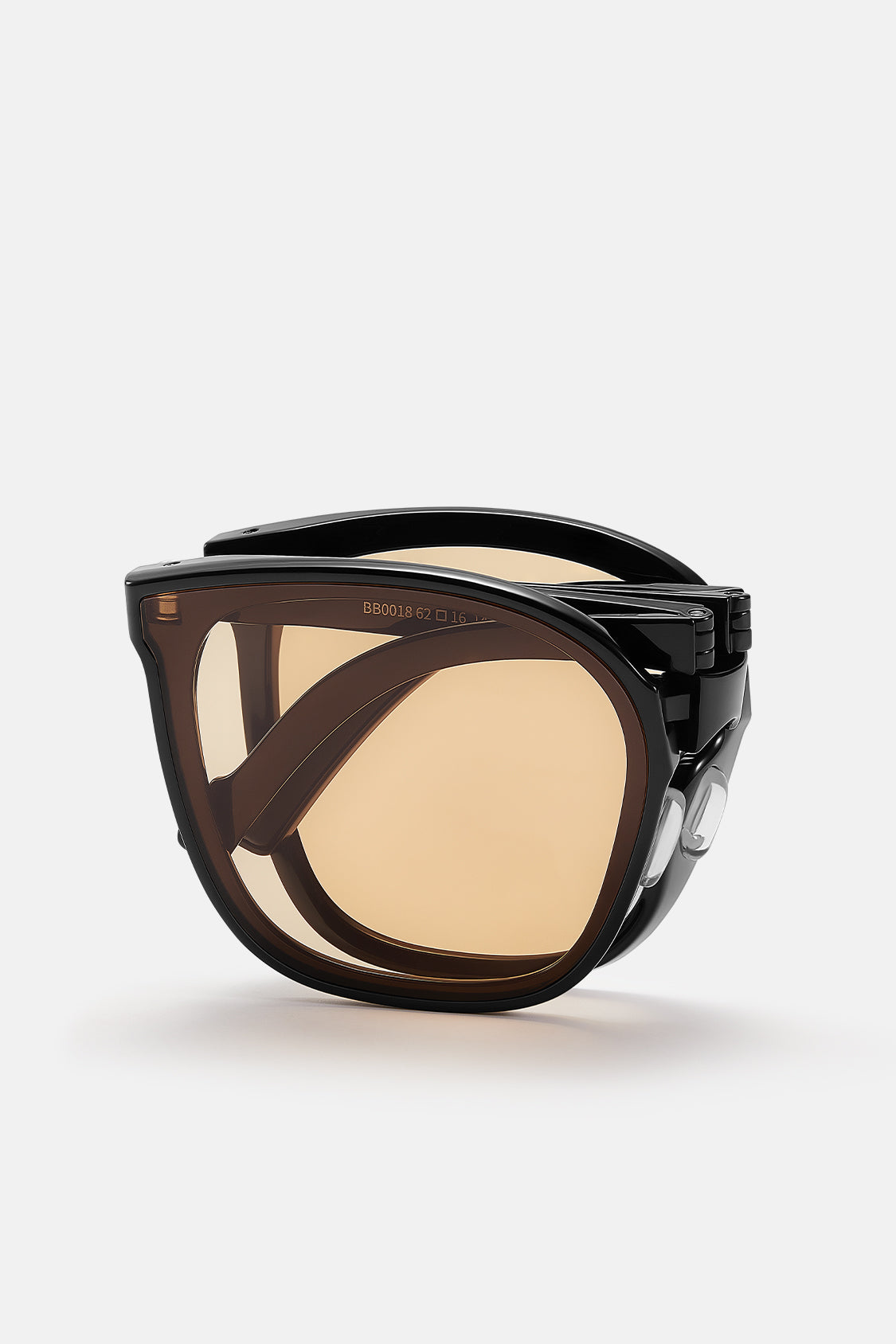 beneunder men's neonspace polarized folding sunglasses shades for women men #color_sunset orange