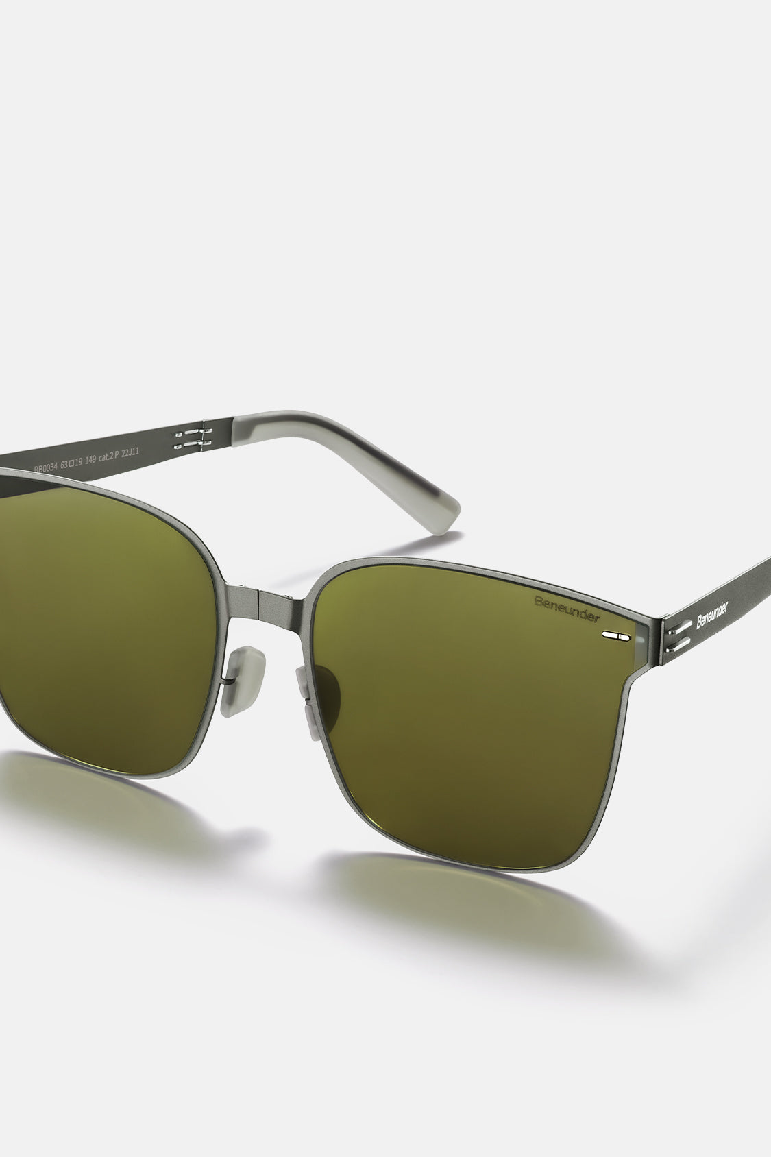 beneunder men's slimline polarized folding sunglasses shades #color_moss green