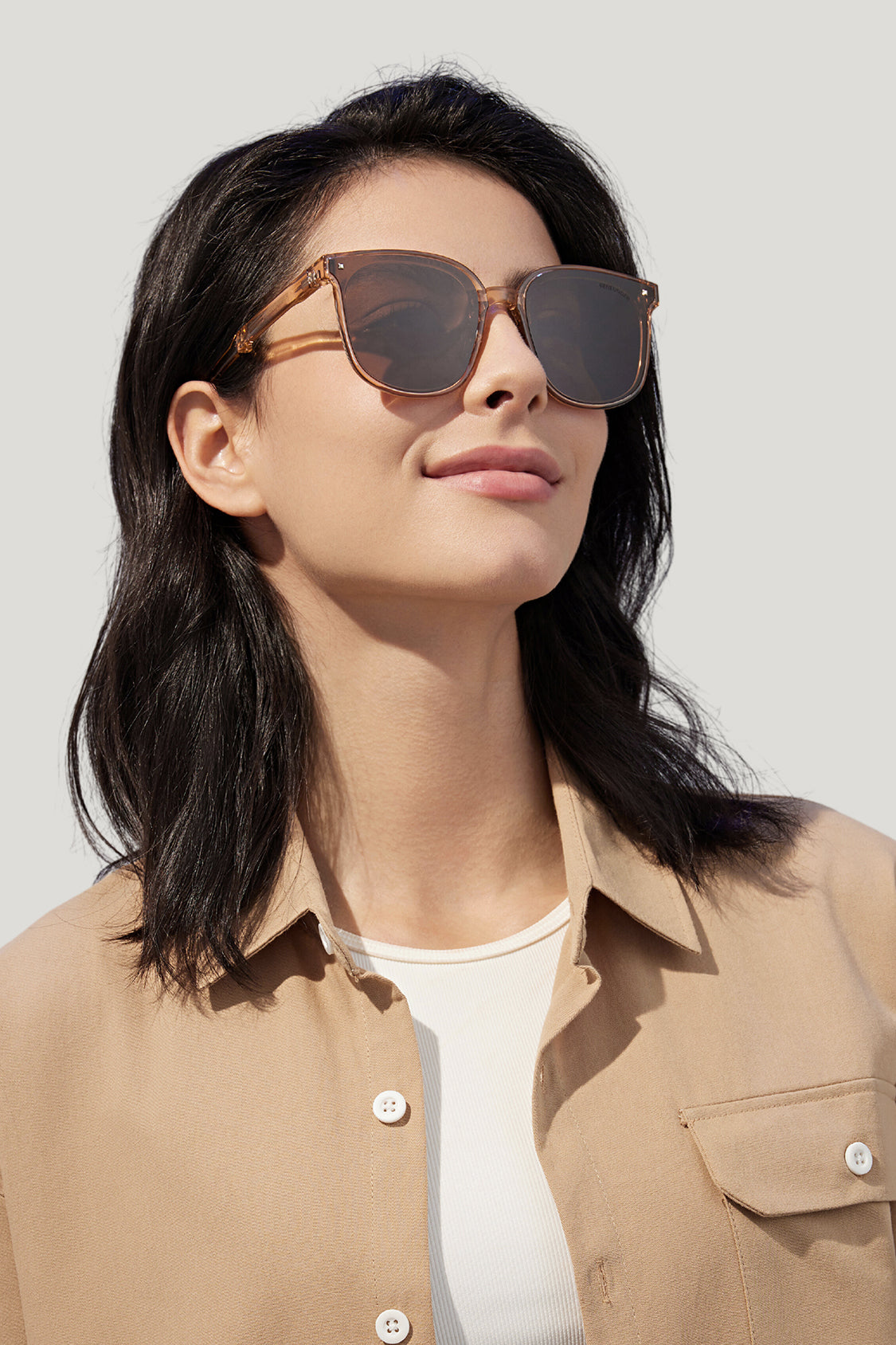 beneunder wild polarized folding sunglasses shades for women men #color_brown