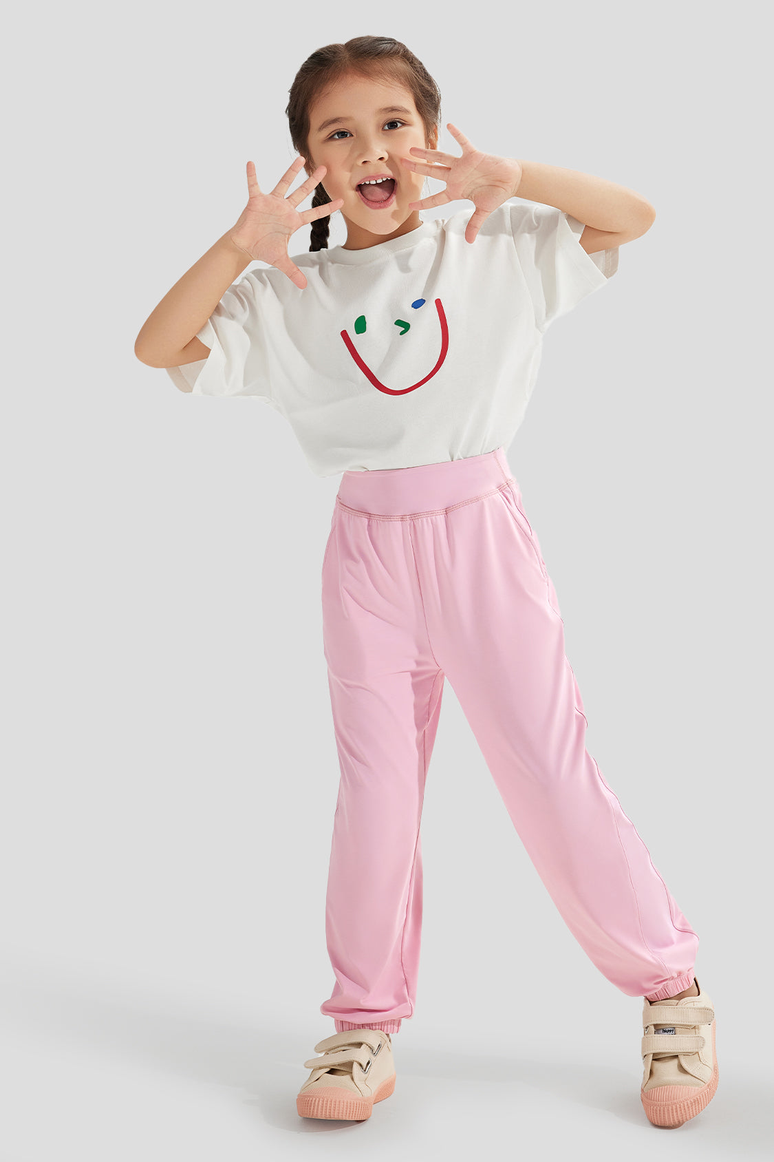 beneunder kid's leggings with sun protction upf50+ #color_serenity purple