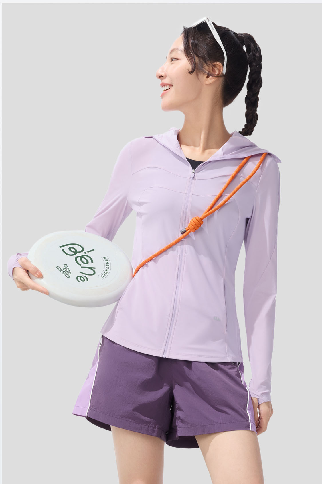 beneunder women's sun protection jacket #color_purple