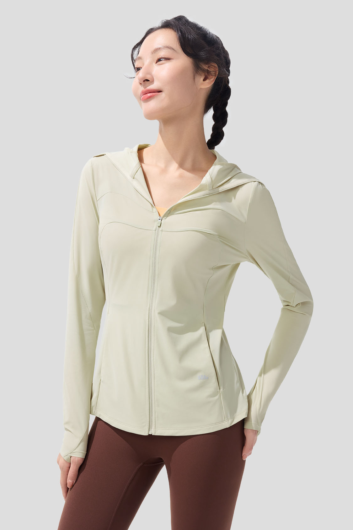 beneunder women's sun protection jacket #color_beige