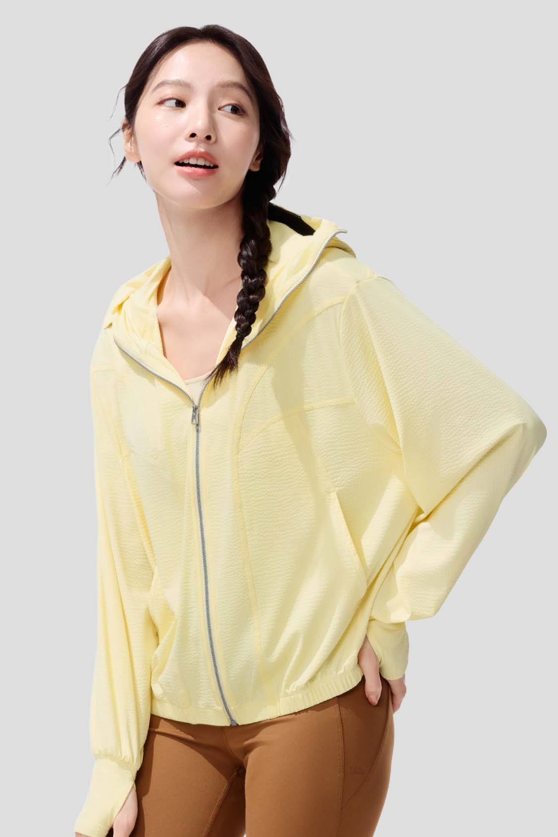 beneunder women's sun protection jacket #color_yellow