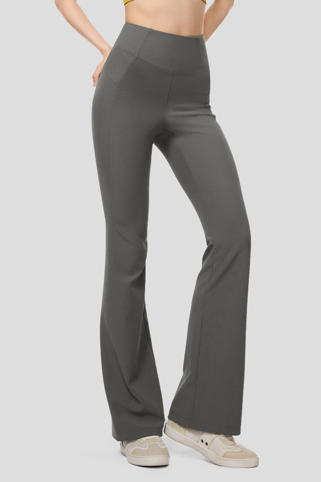 beneunder women's high-waist pants #color_graphite gray