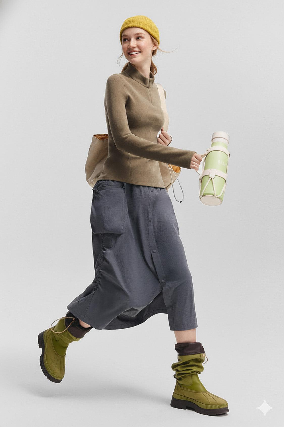 beneunder glacierzip womens medium warmth half zip fleece base layer #color_brown