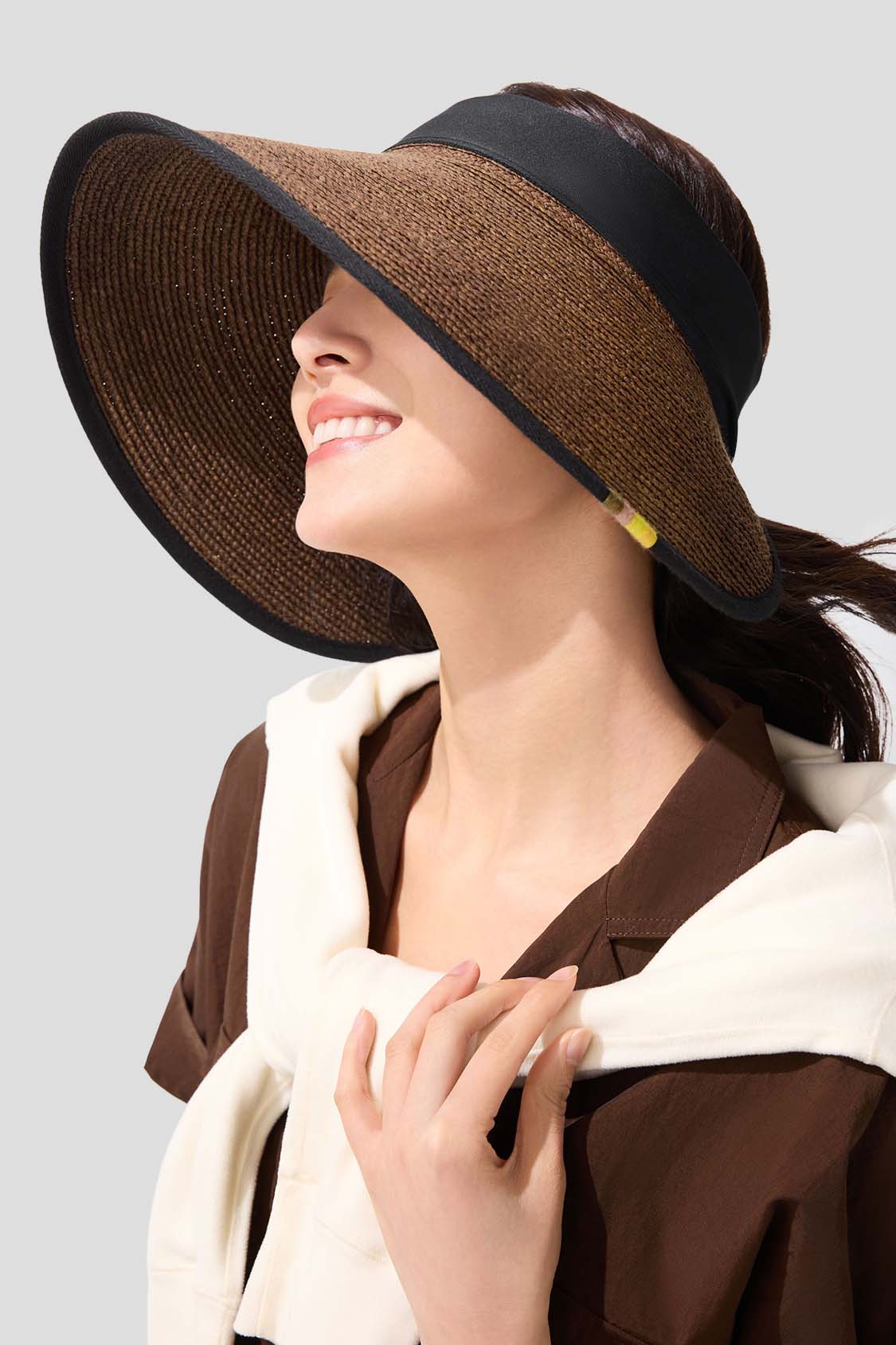 beneudner women's sun hats #color_brown