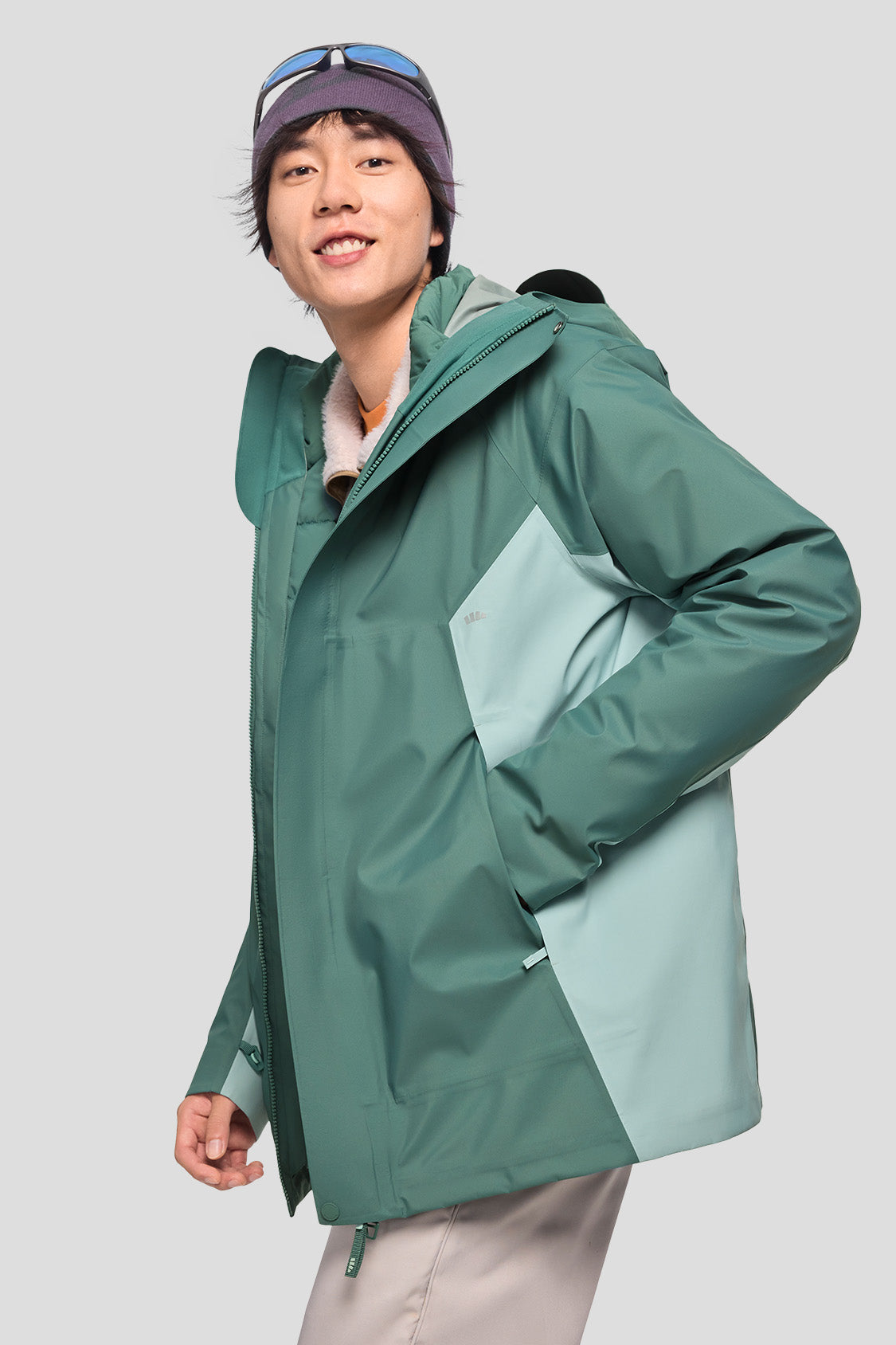 beneunder men's jacket #color_misty green