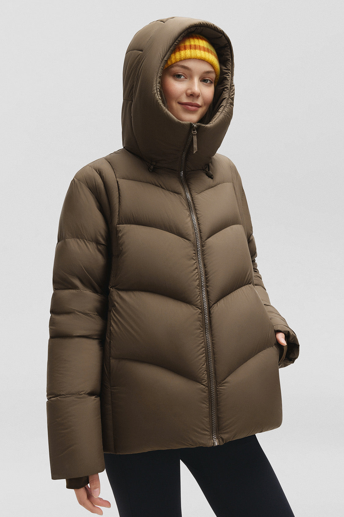 beneunder cloudloft – women’s high-loft down jacket (regular, extreme warmth) #color_brown