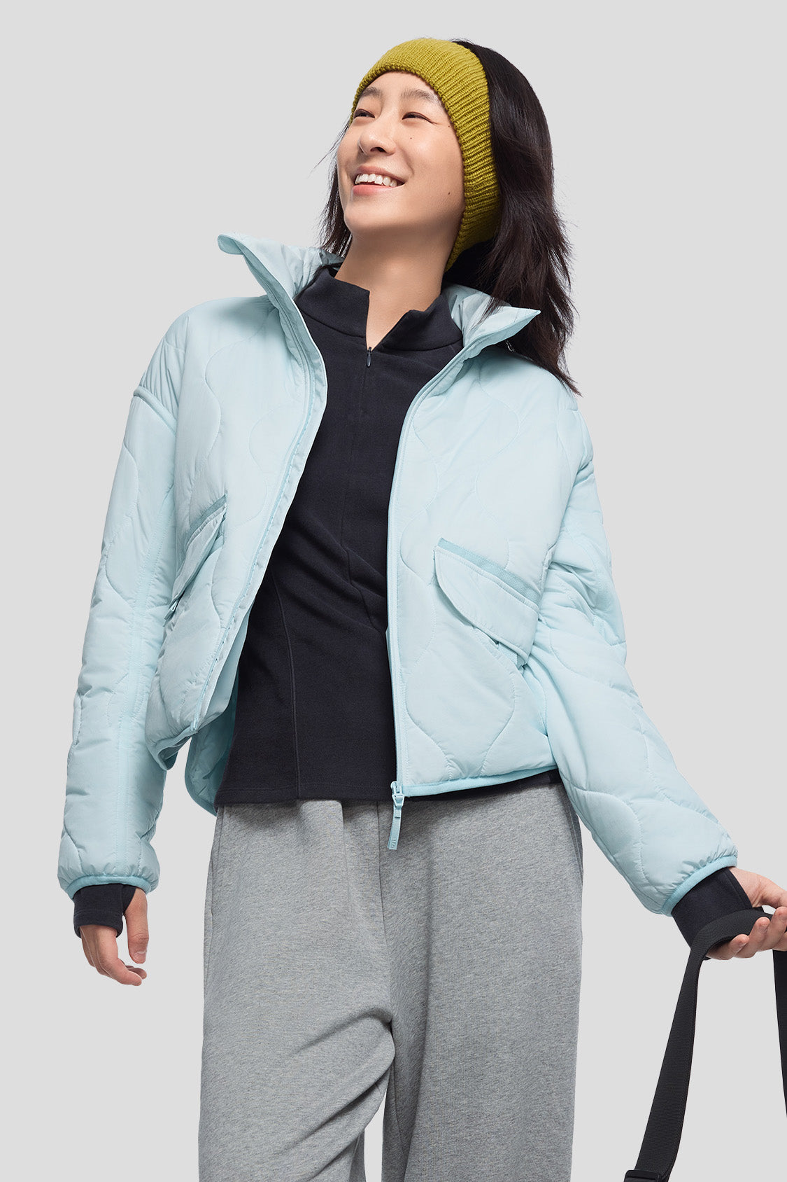 beneunder women's fleece jacket #color_sky blue