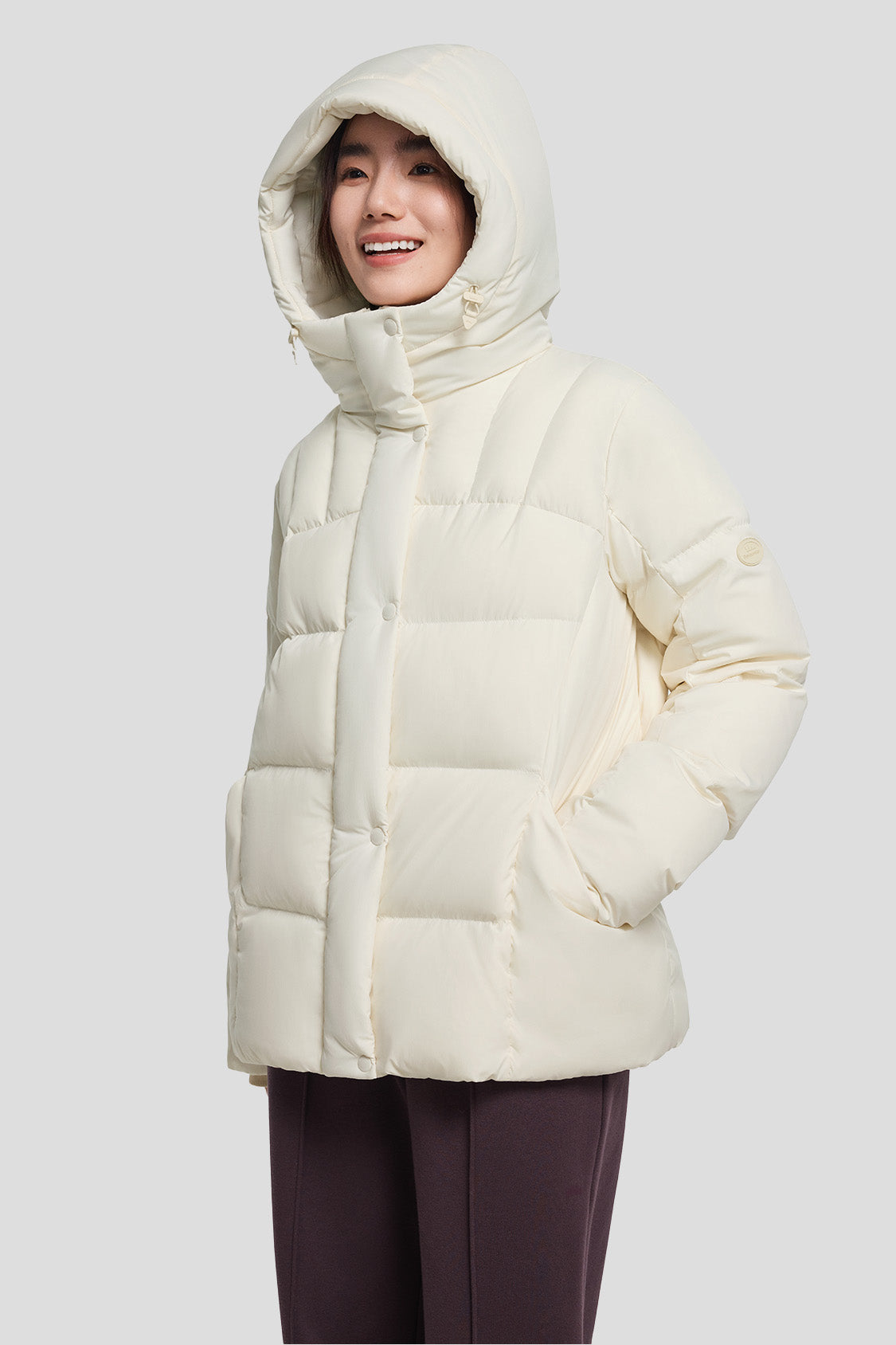 beneunder women's down jacket #color_beige