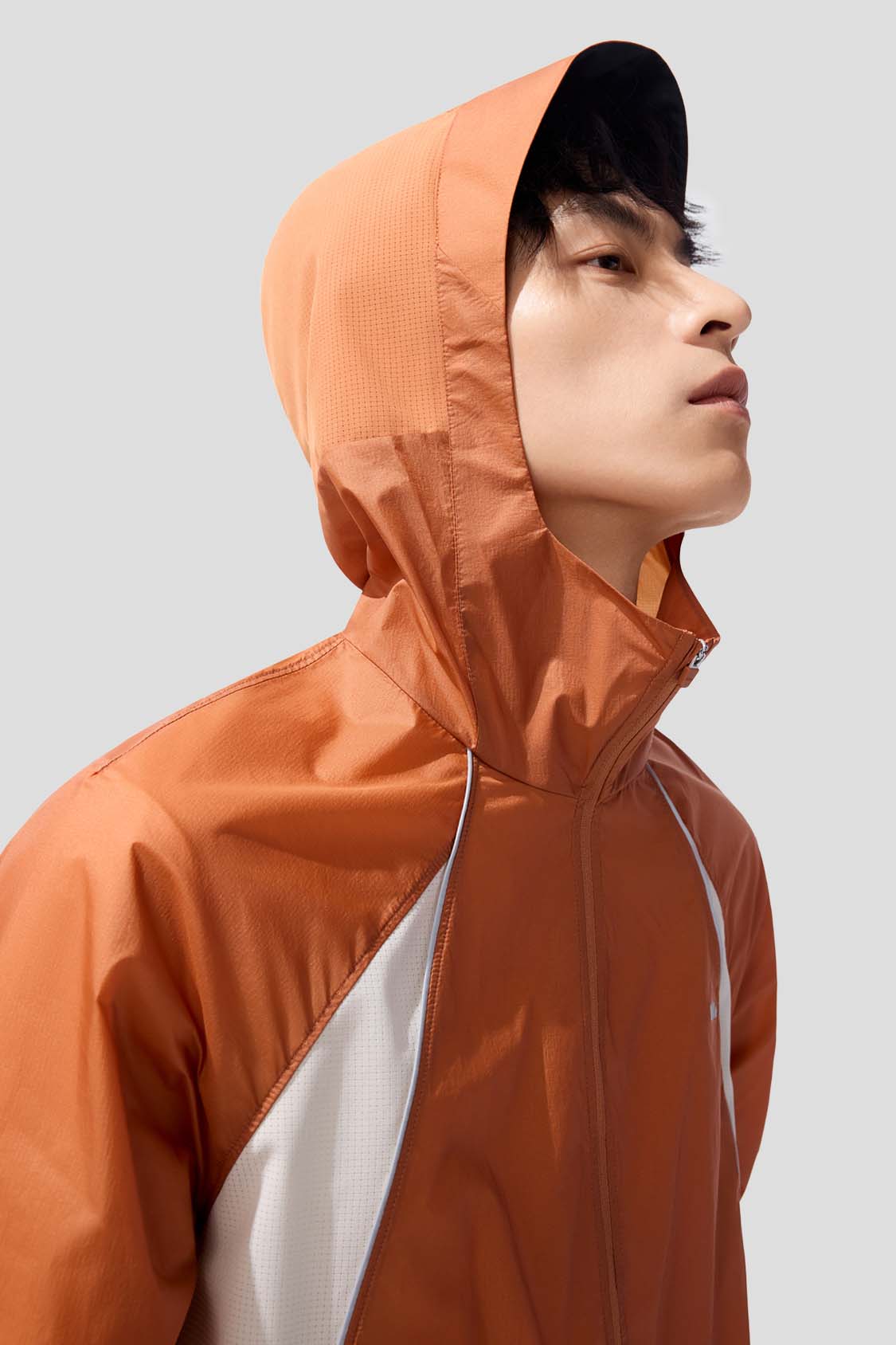 beneunder men's sun protection jacket #color_orange