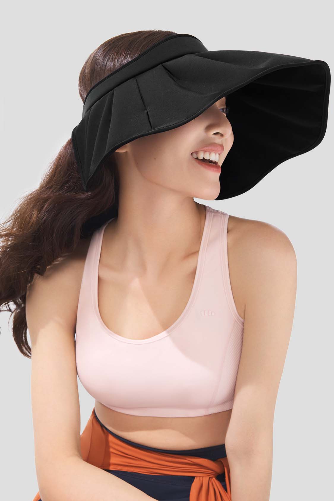 beneunder women's sun visor sun hat #color_black