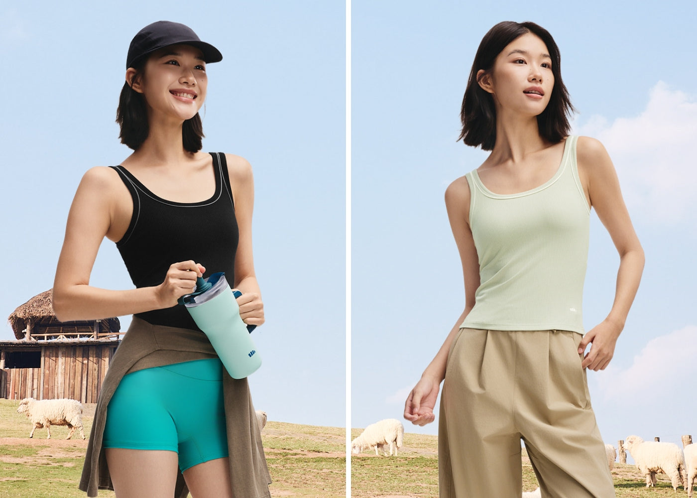 Women's Seamless Bra-In Tank Top with Built-In Support