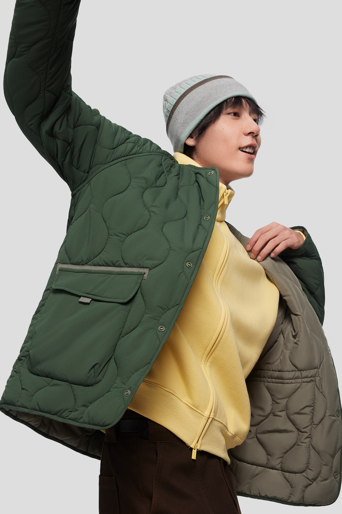 beneunder men;s jacket #color_algae green