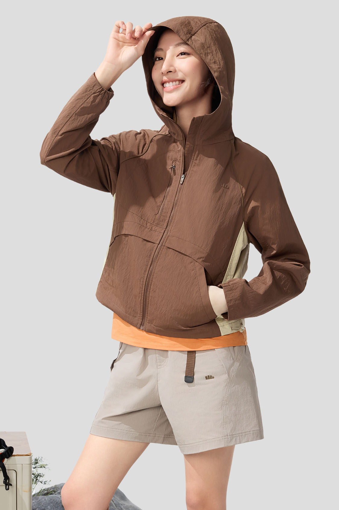 beneunder women's jacket #color_brown - coffee