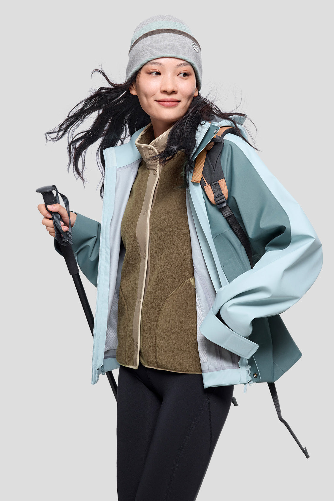 beneunder women's light jacket #color_truffle brown