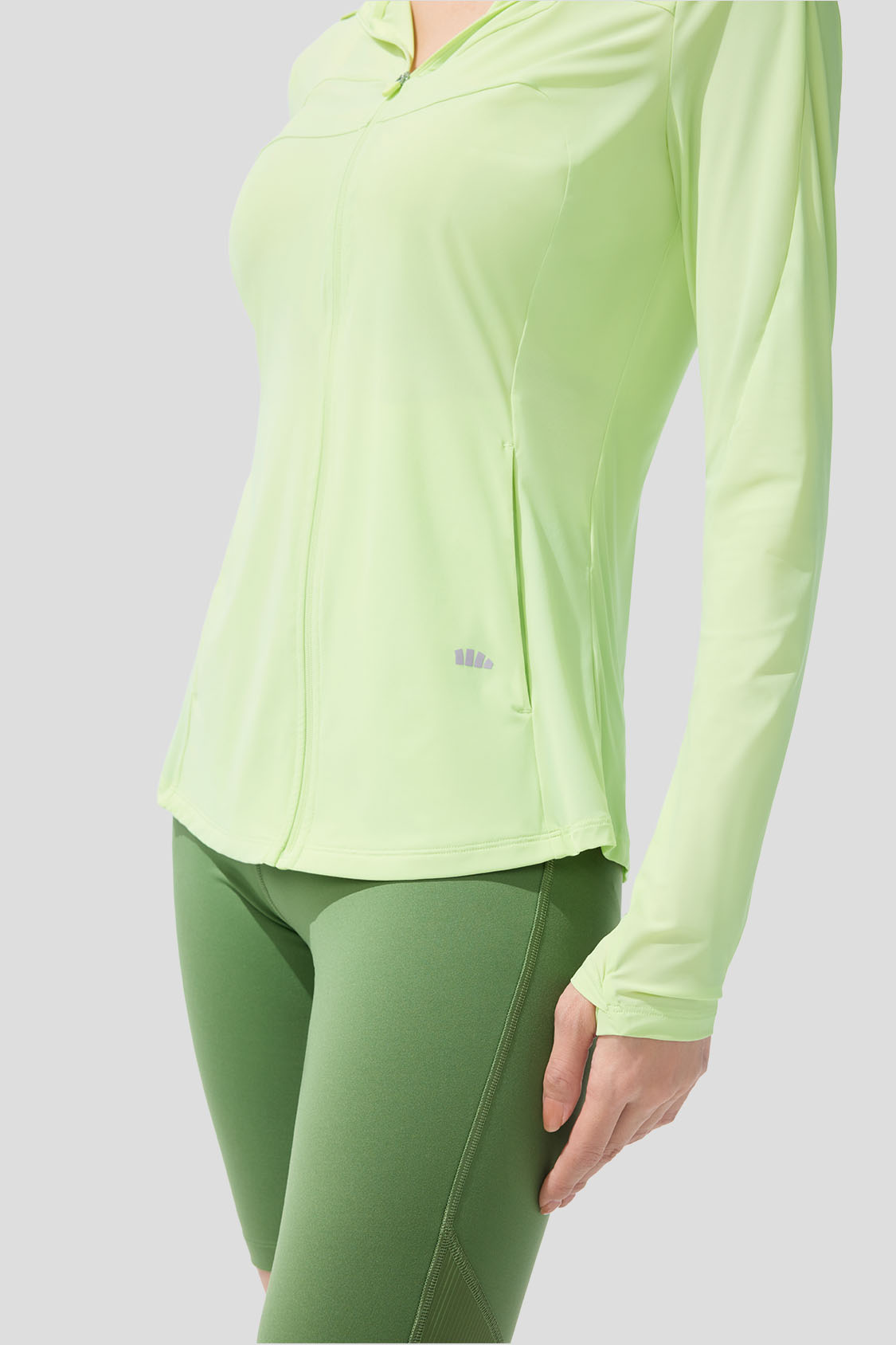 beneunder women's sun protection jacket #color_green