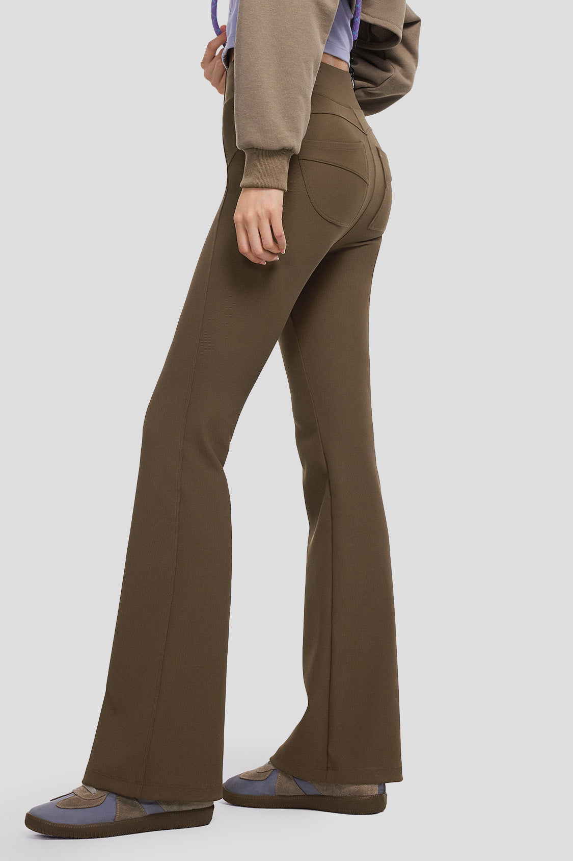 beneunder women's high-waist pants #color_truffle brown