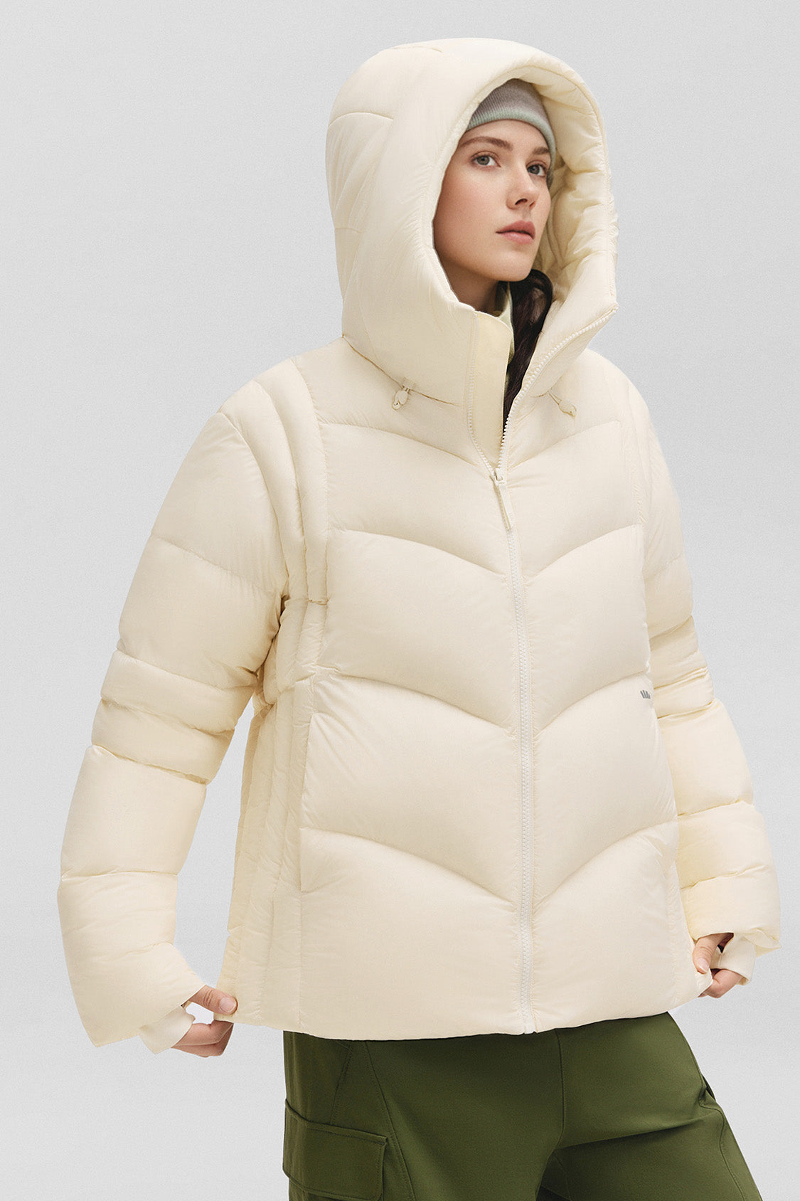 beneunder cloudloft – women’s high-loft down jacket (regular, extreme warmth) #color_beige