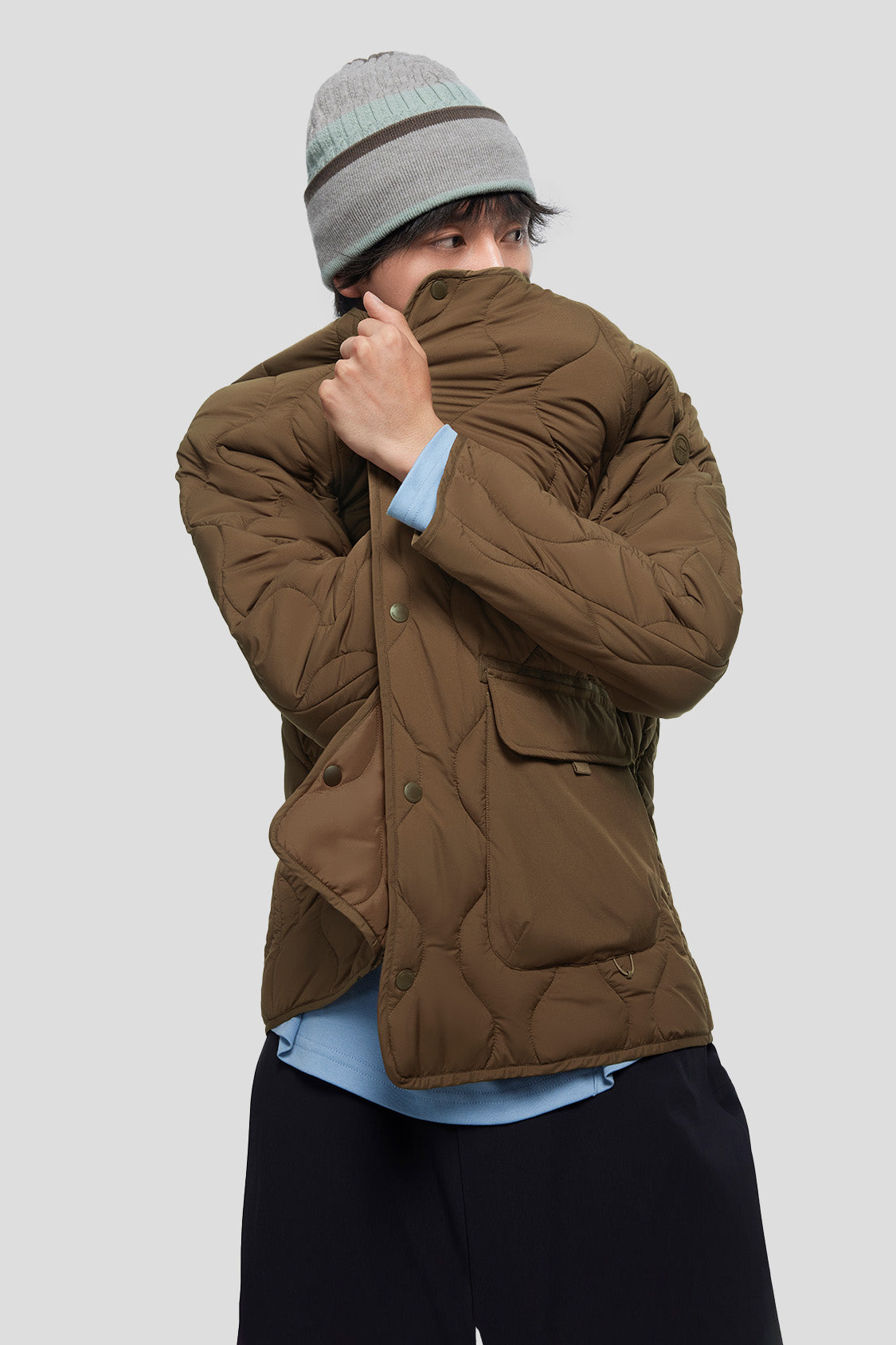 beneunder men's jacket #color_truffle brown