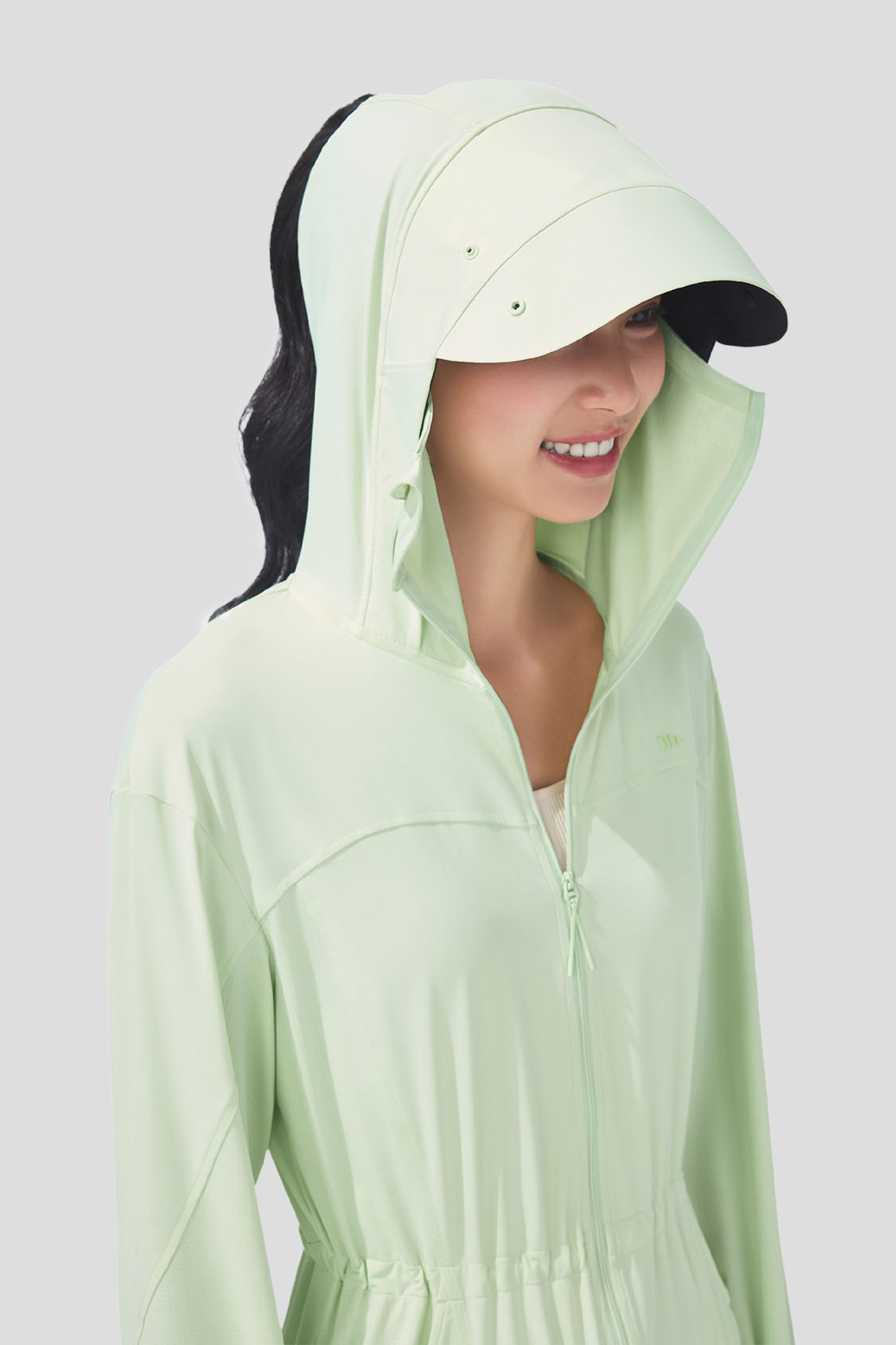 beneunder women's sun protection jacket #color_green