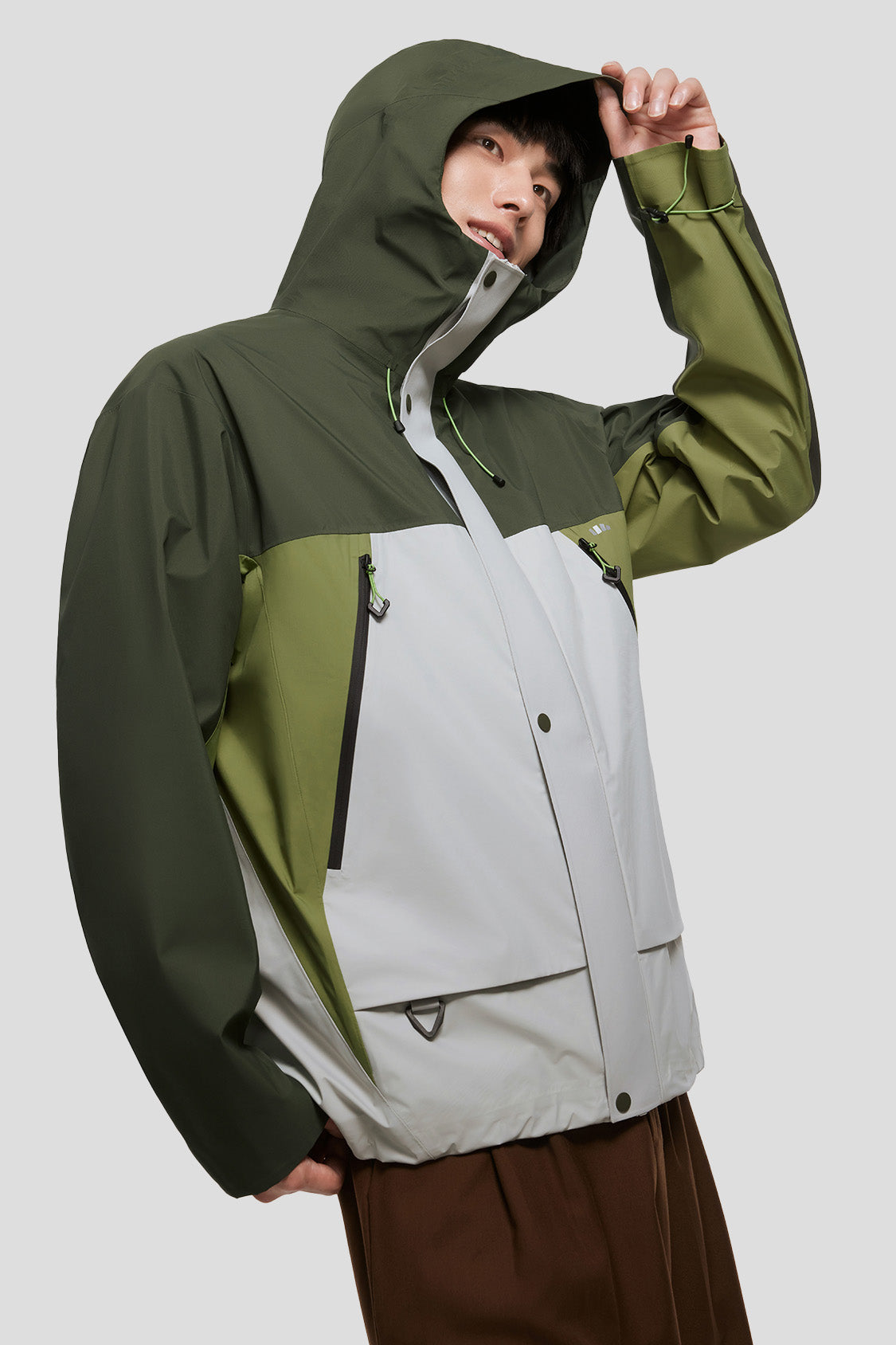 beneeunder men's jacket #color_amber green