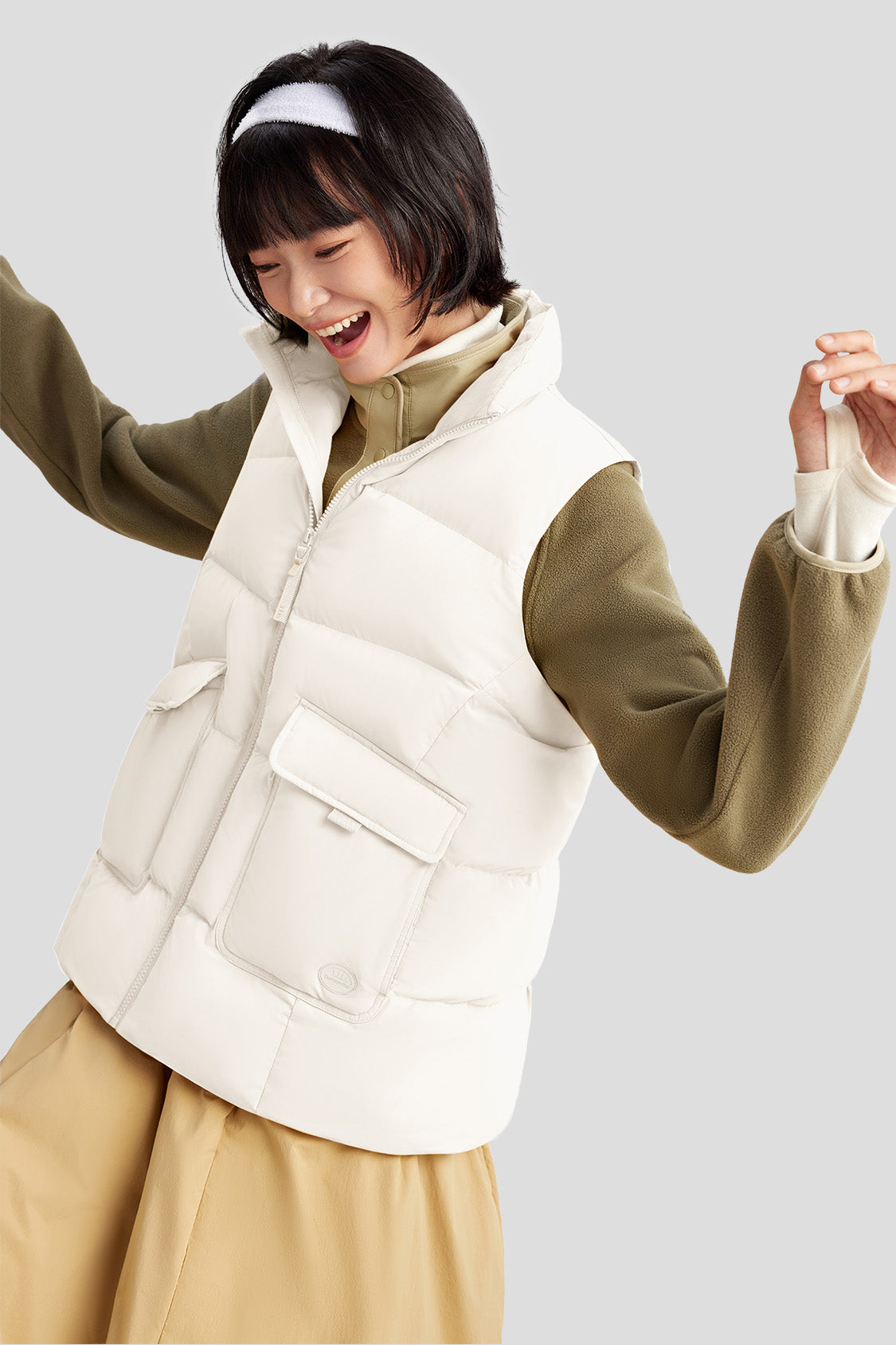 beneunder women's vest #color_beige