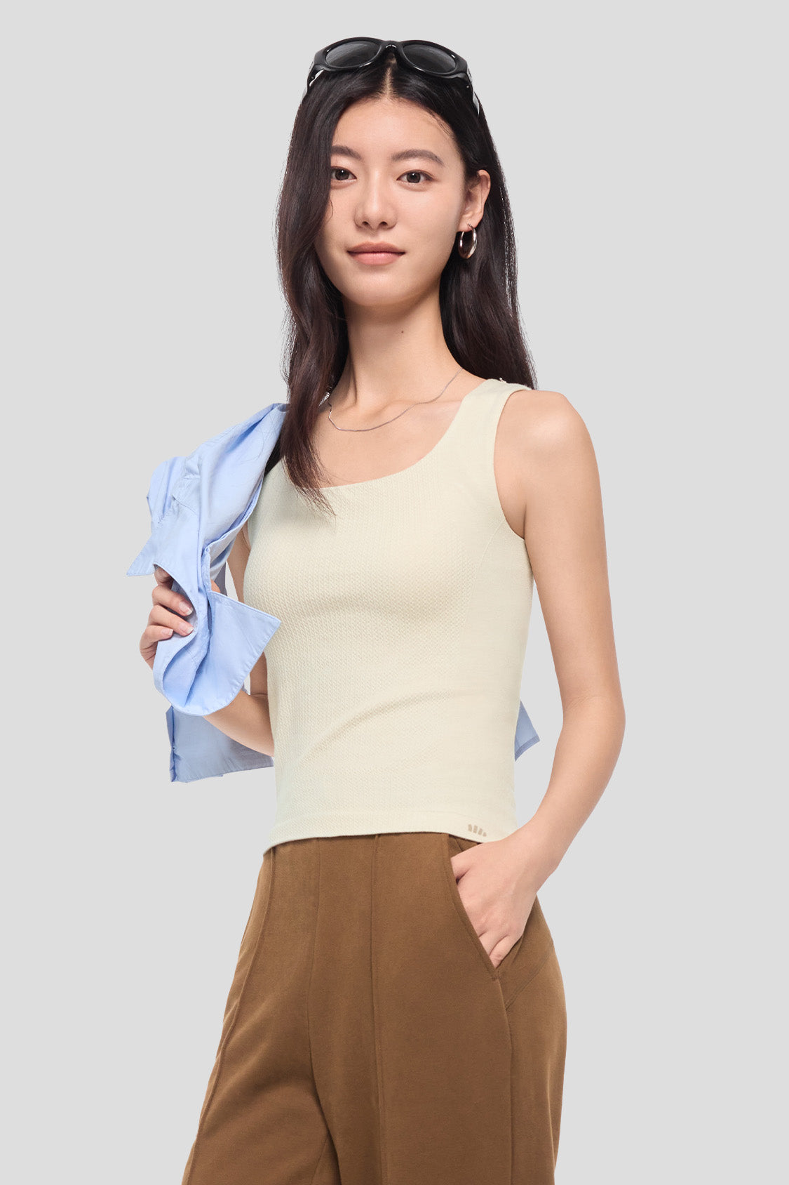 beneunder women's top #color_beige