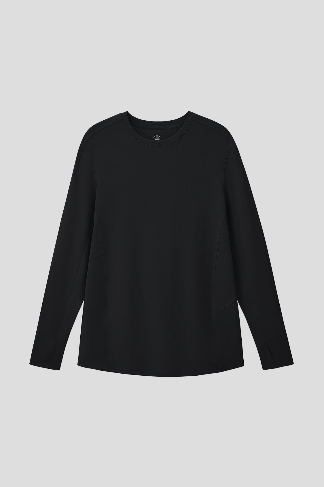 beneunder women's over sized double layer elastic cotton t-shirt #color_dusk black
