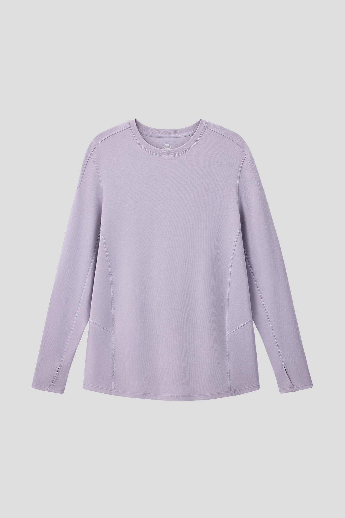 beneunder women's over sized double layer elastic cotton t-shirt #color_lilac purple