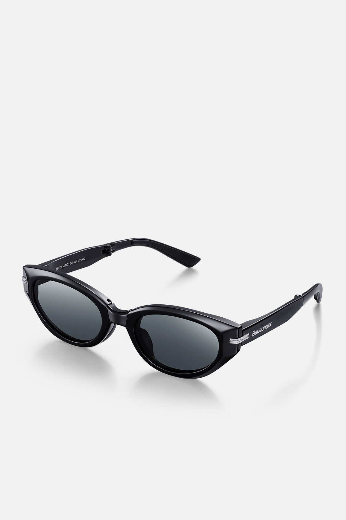 beneunder women's folding sunglasses #color_black crystal
