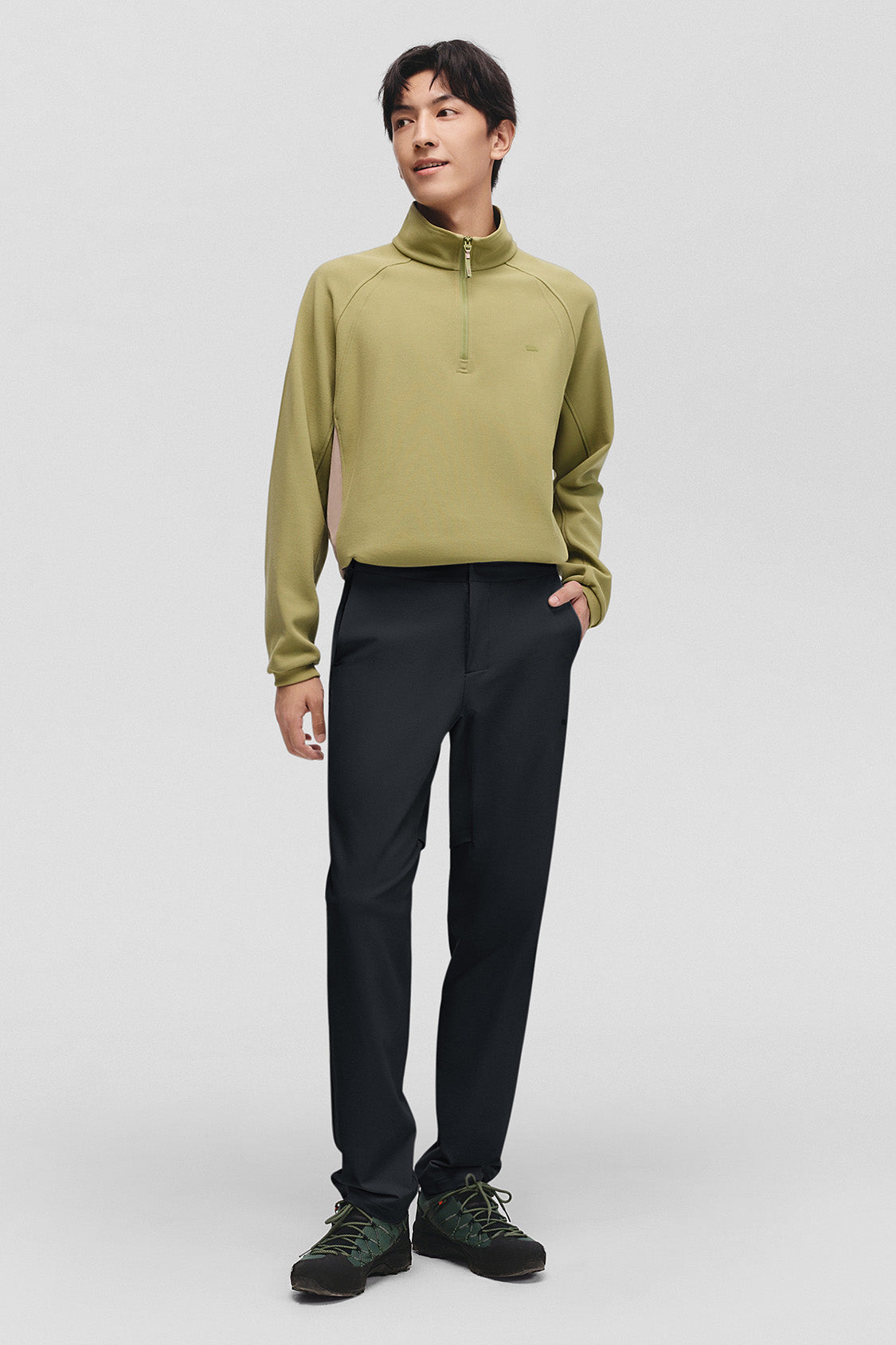 beneunder summitshell mens softshell straight leg pants #color_black