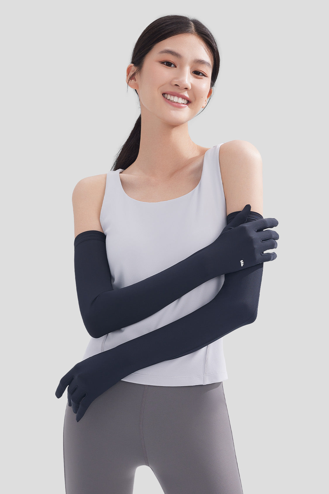 beneunder women's sun protection gloves #color_black