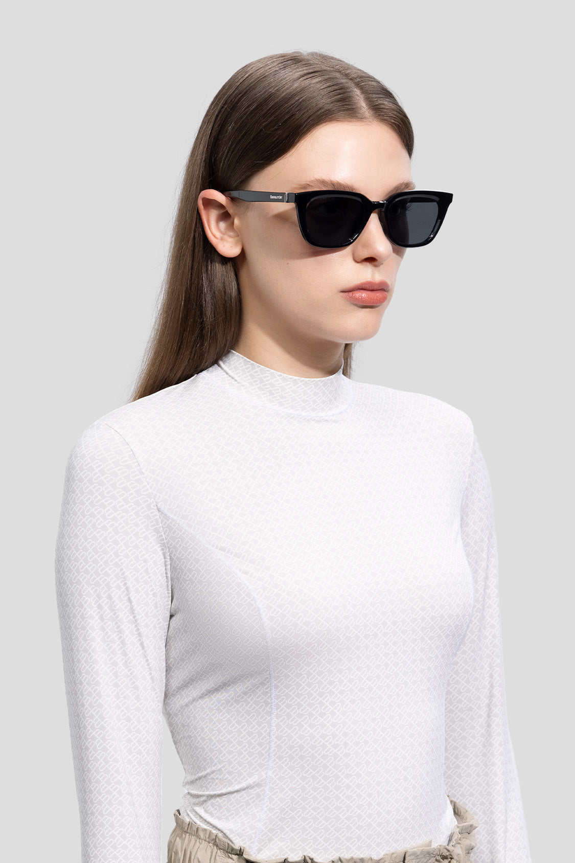beneunder women's sunglasses foldable #color_black