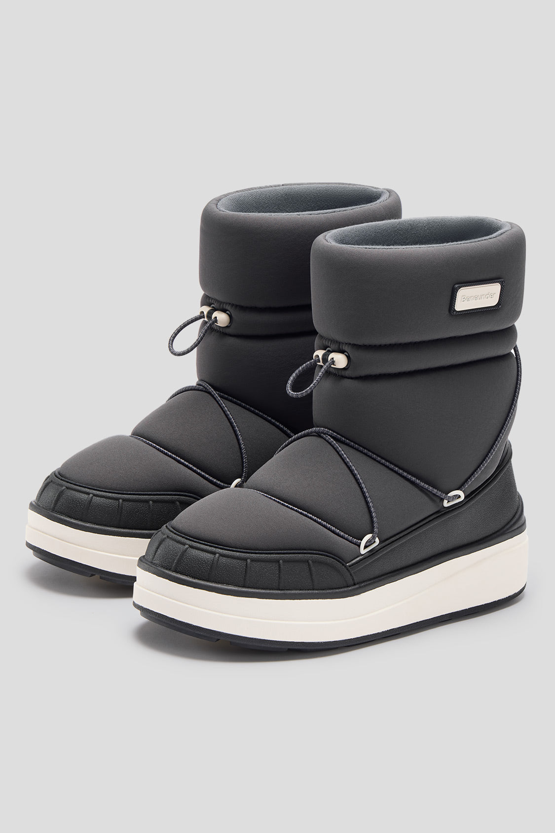 beneunder women's snow boots #color_black