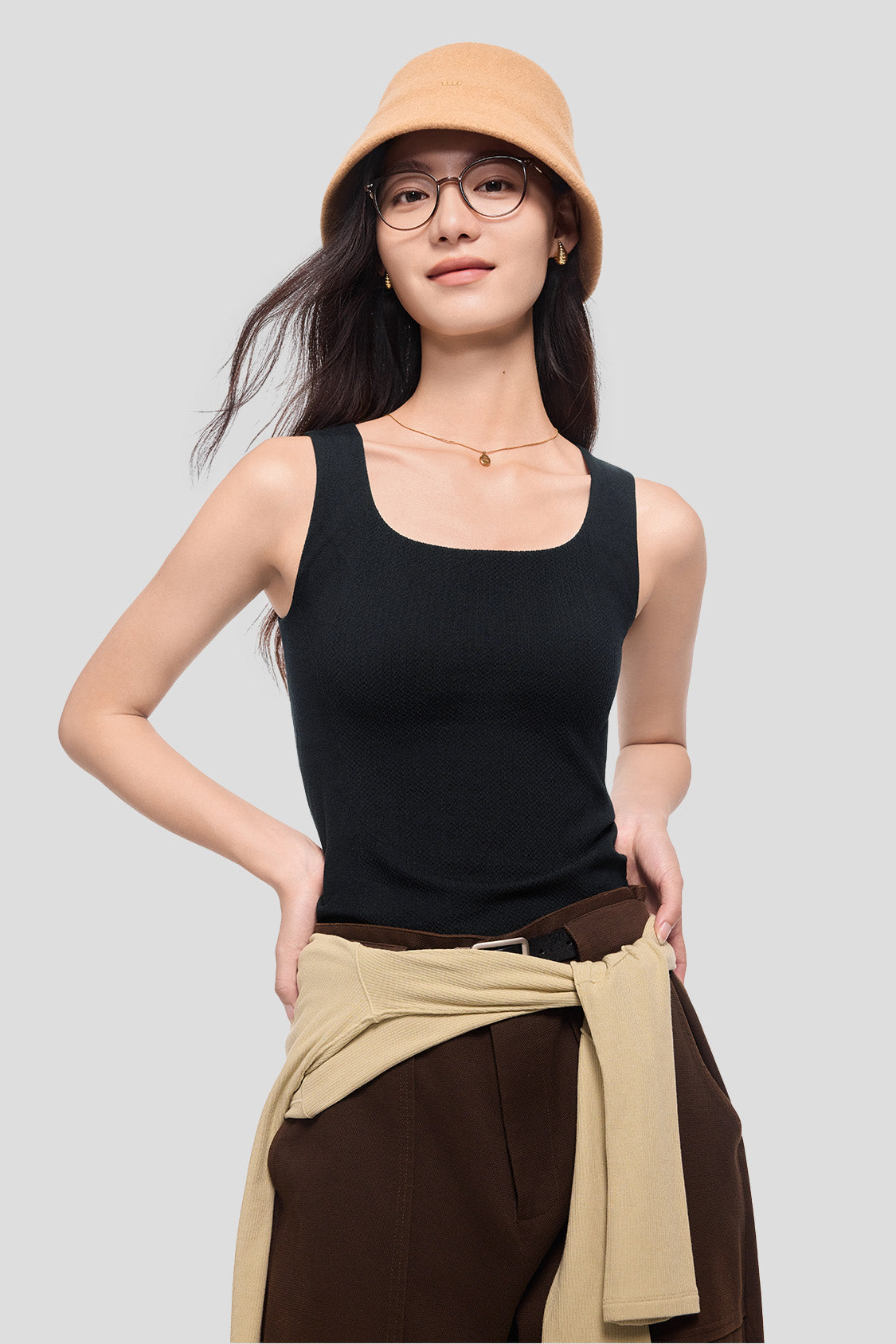 beneunder women's top #color_black