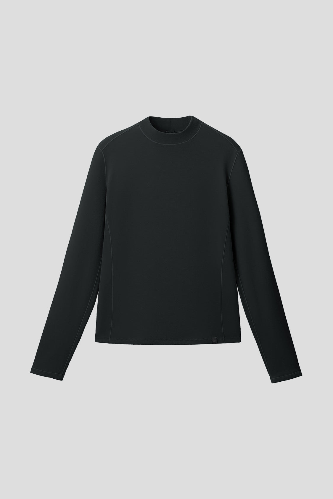 beneunder frostease womens medium warmth half turtleneck fleece base layer #color_black