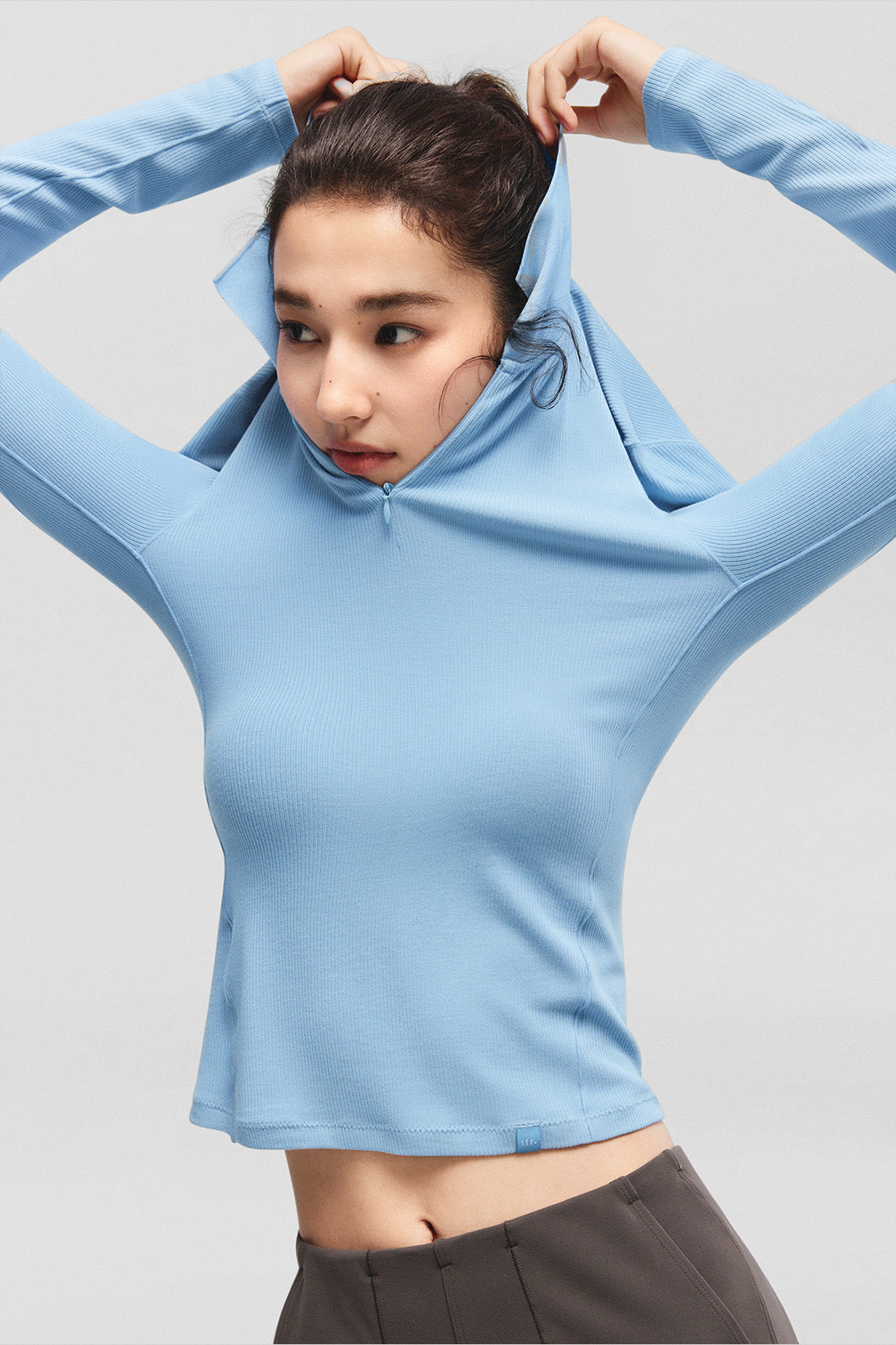 beneunder urbanpolo womens polo neck thermal base layer top #color_blue
