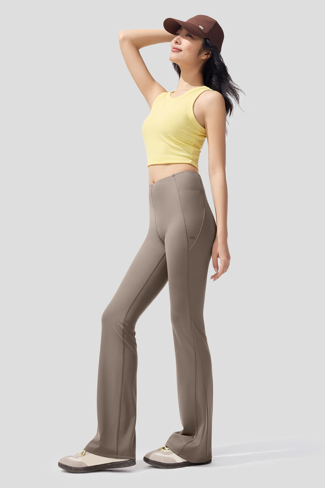 beneunder women‘s leggings #color_brown gray