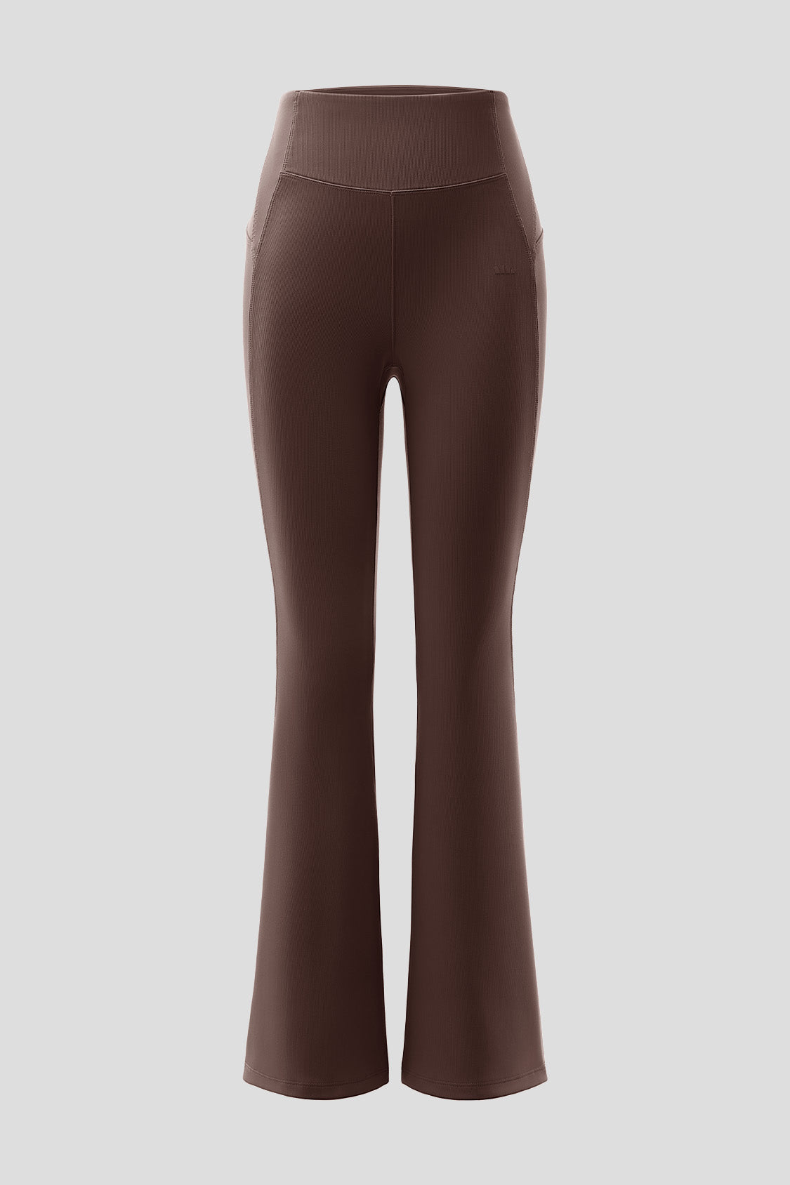 beneunder flexflare womens high stretch mini flare pants #color_brown
