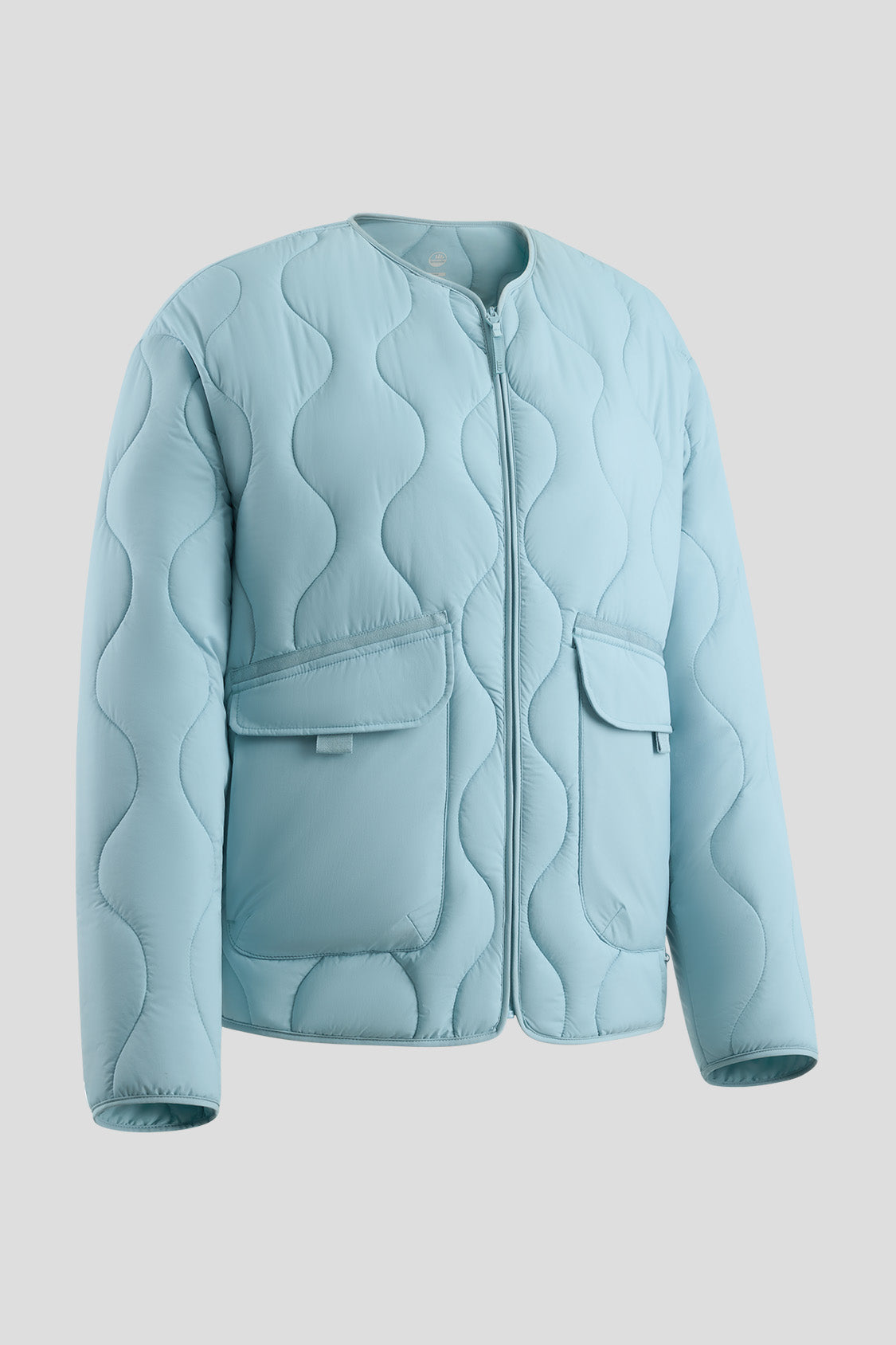 beneunder women's fleece jacket #color_clear smoke blue