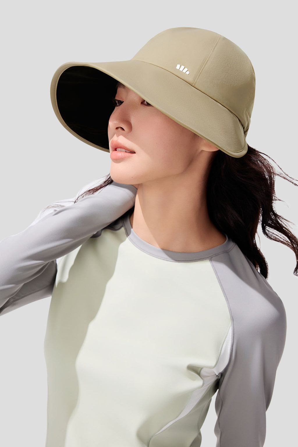 Side - Women's Side-Shield Duckbill Sun Hat UPF100+ BM715