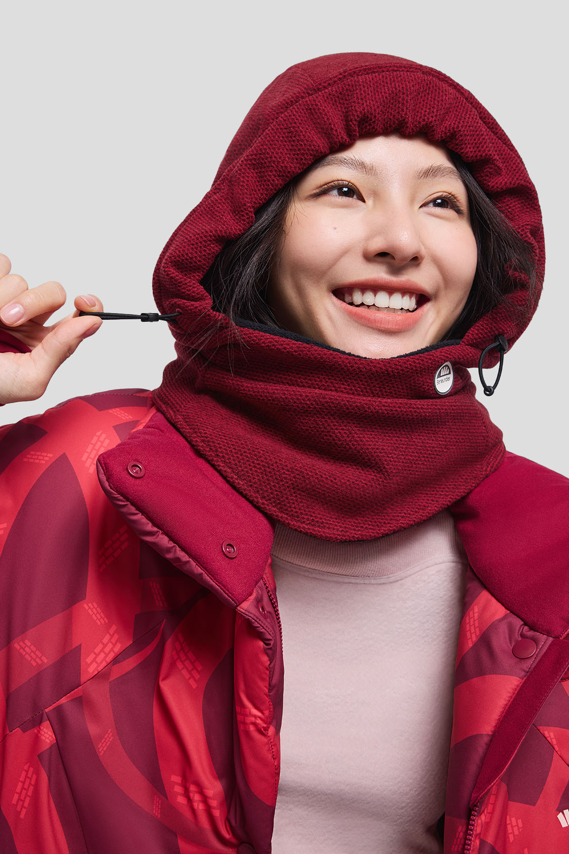 beneunder women's warm hats #color_crimson red