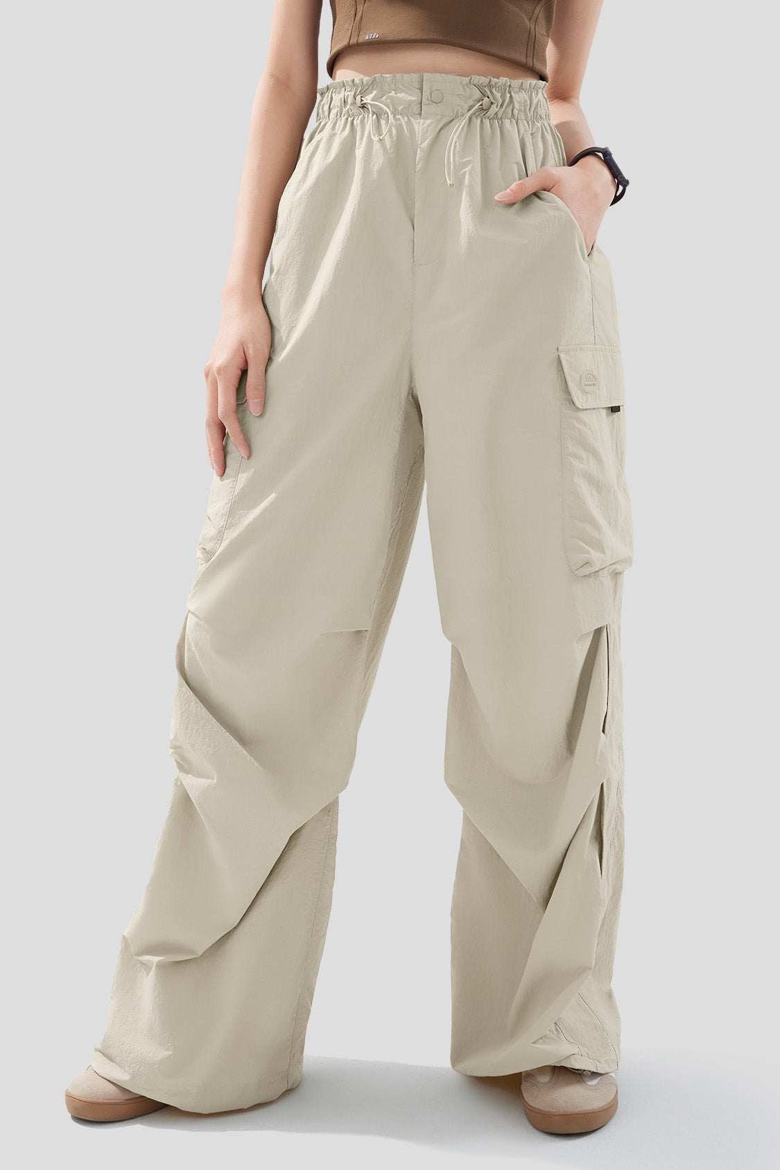 Woolen Pants Women's Harem Pencil Pants Spring High Waist Pockets 3XL Suit  Pants Office Lady Stripde Zipper Trousers