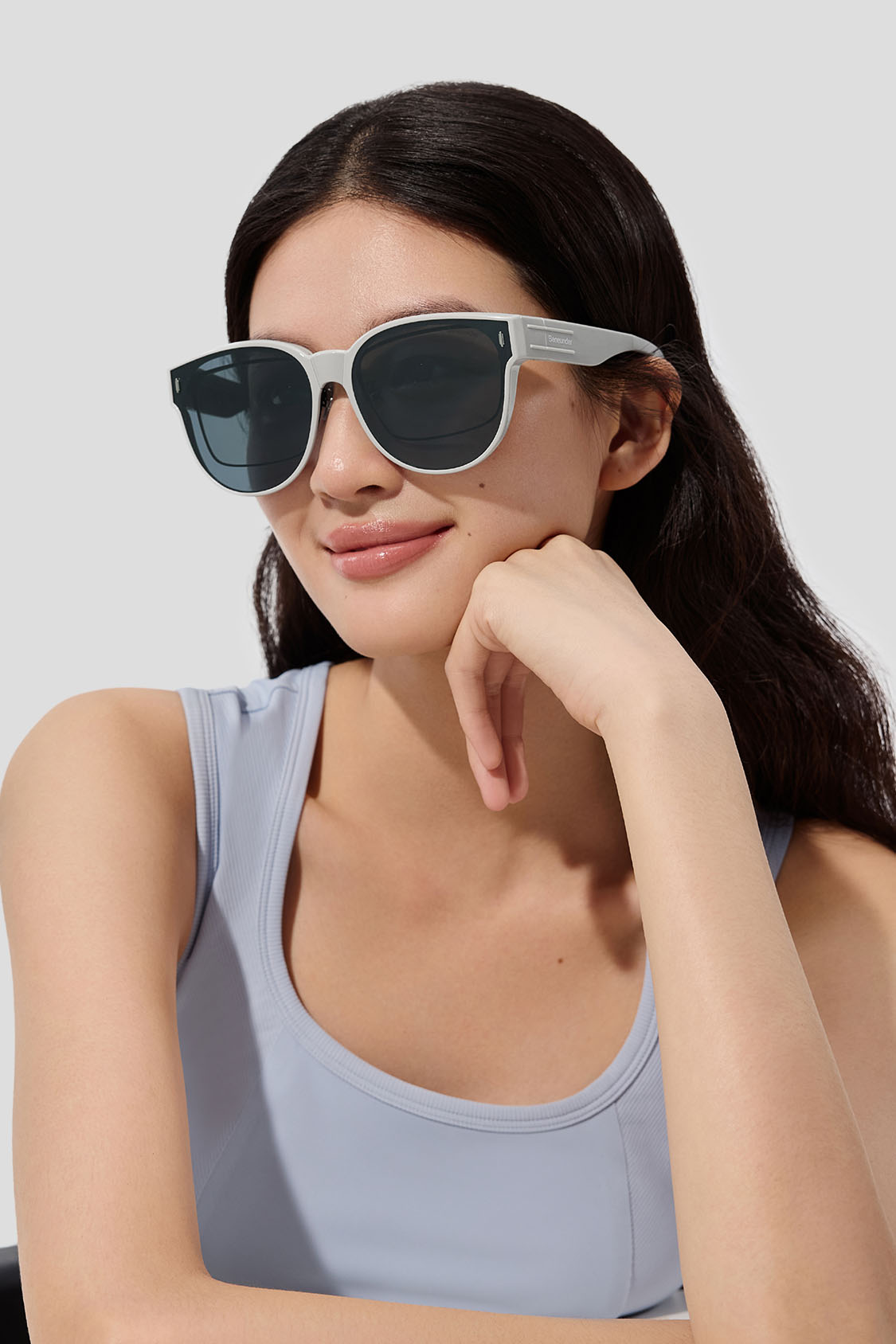 beneunder women's fit over sunglasses #color_gray