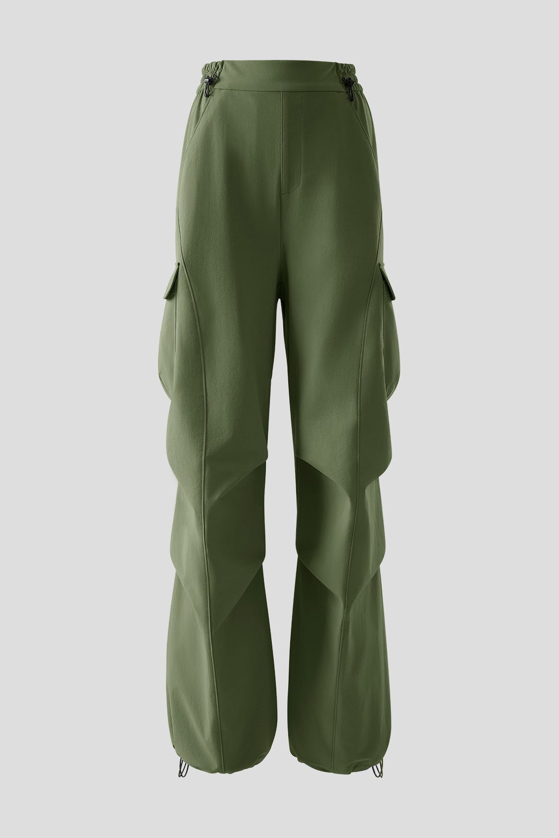 women's cargo pants #color_forest green