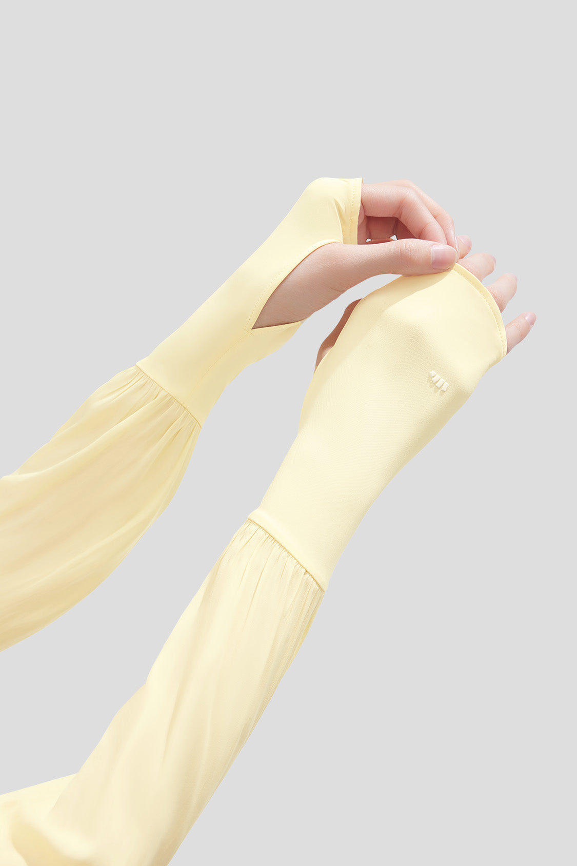 beneunder women's sun protection arm sleeves #color_gardenia yellow