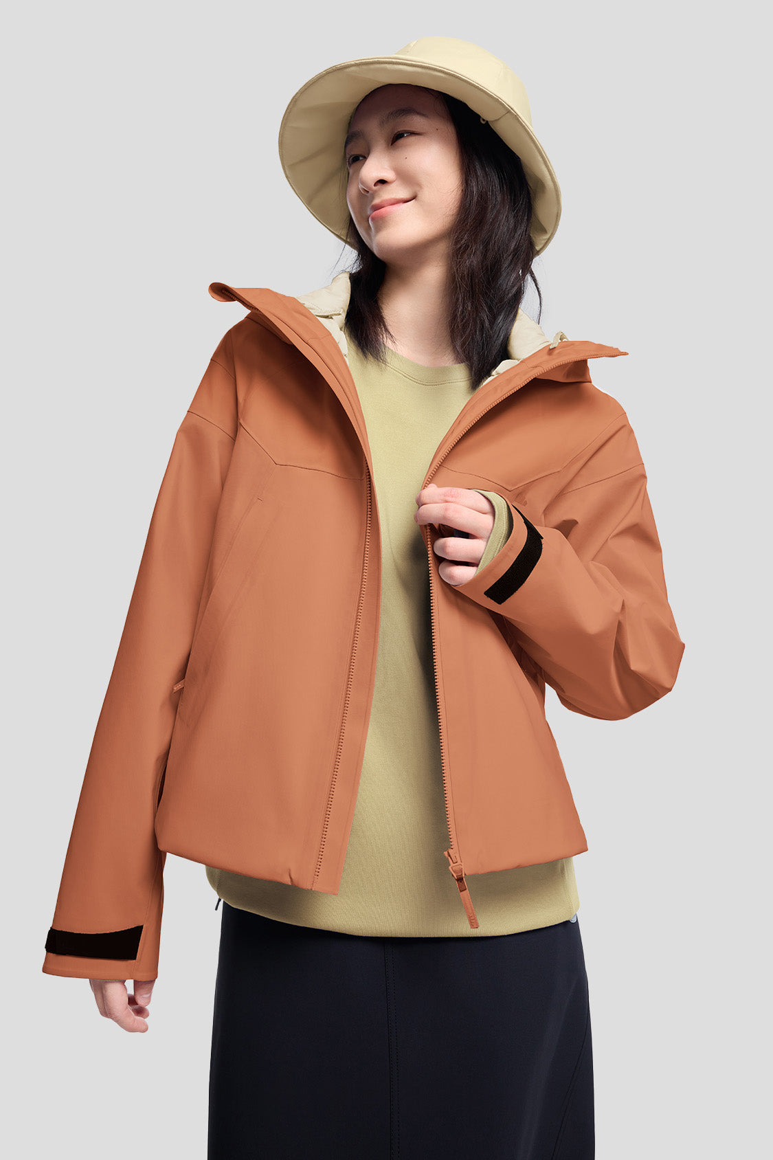 beneunder women's jackets #color_grapefruit orange