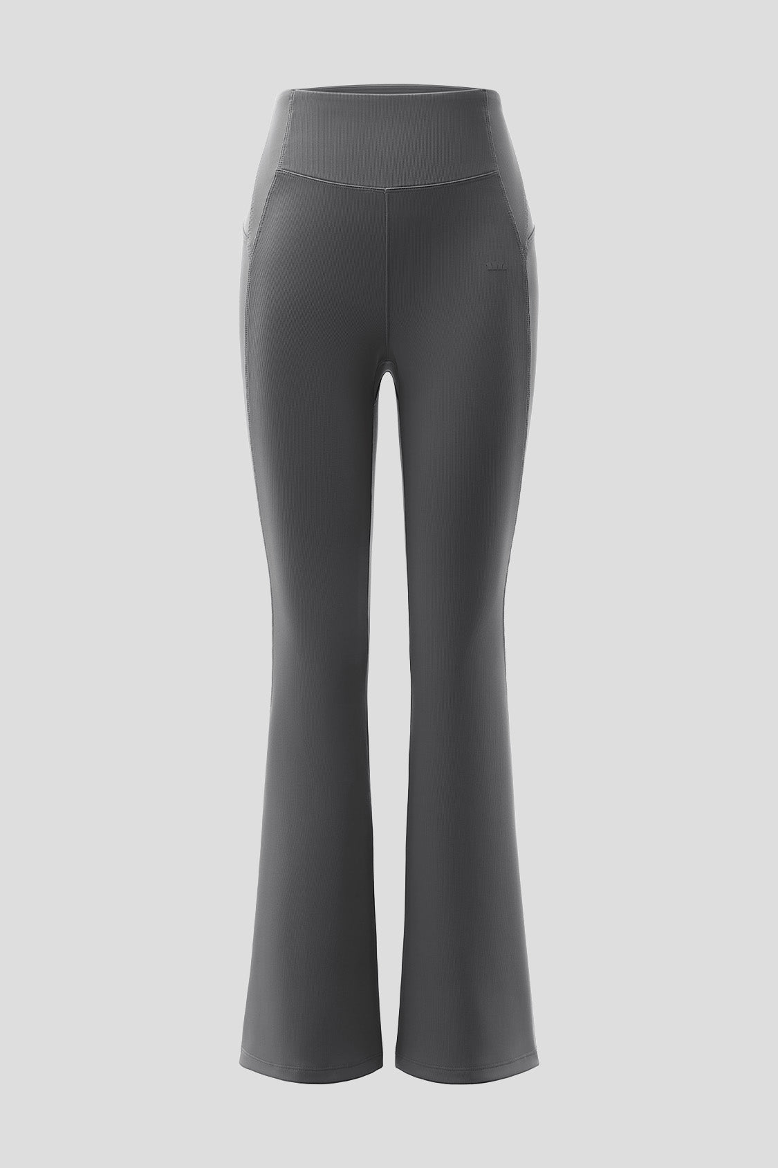 beneunder flexflare womens high stretch mini flare pants #color_gray