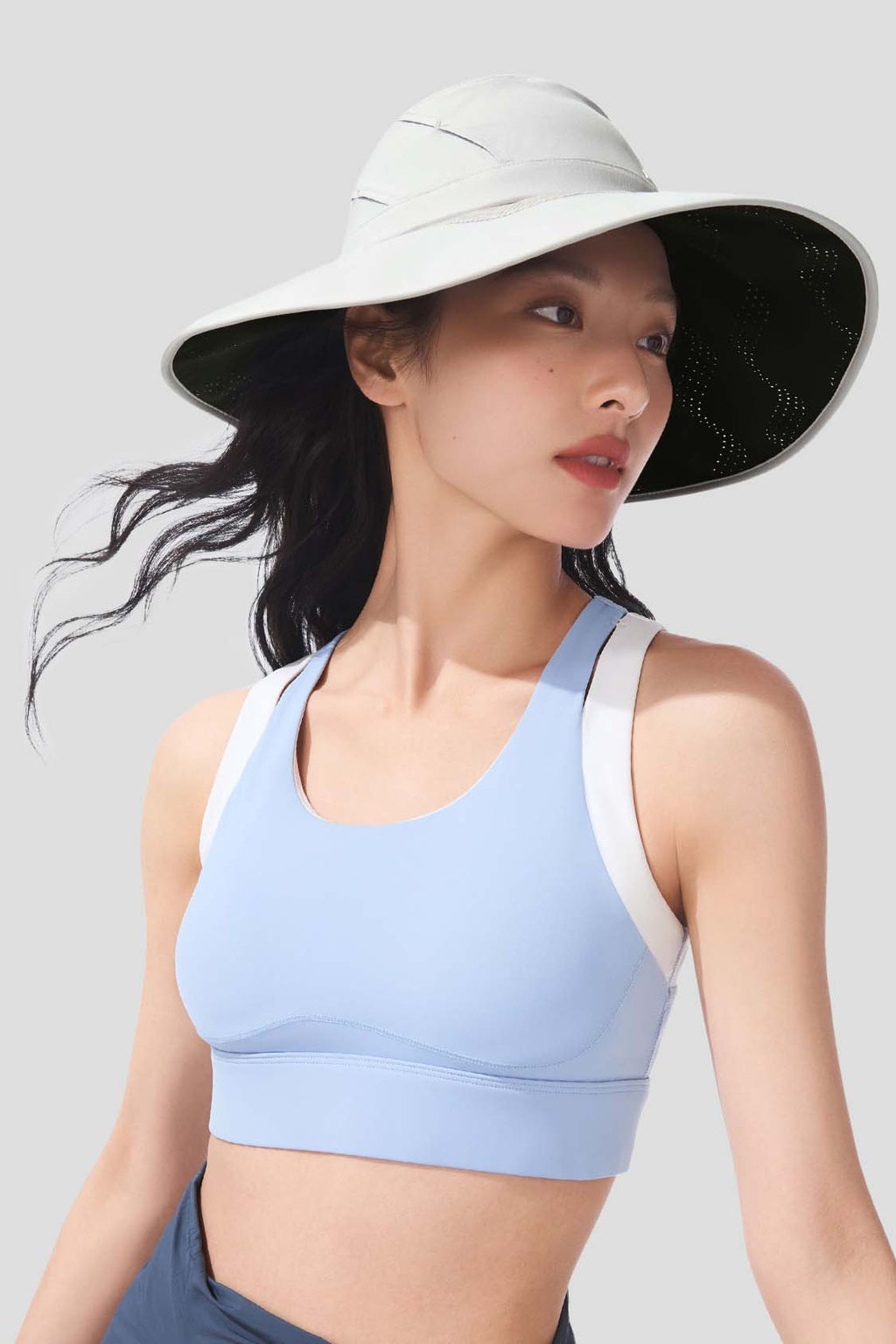 Halo - Women's Hydrogen Silver Black Gel Sun Hat UPF2000+
